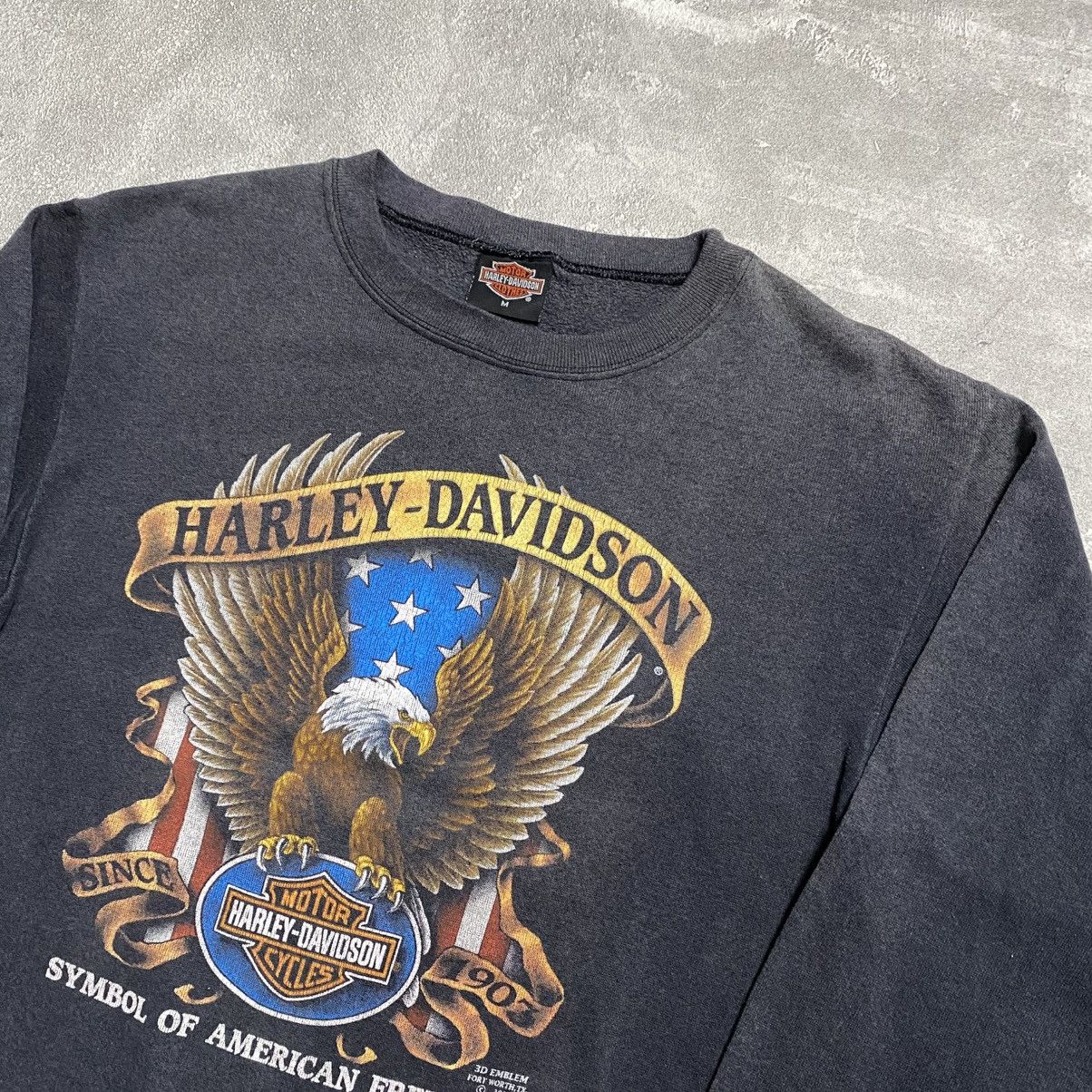 Harley Davidson Vintage Harley Davidson 3D Emblem 1991 Crewneck Size US M / EU 48-50 / 2 - 2 Thumbnail