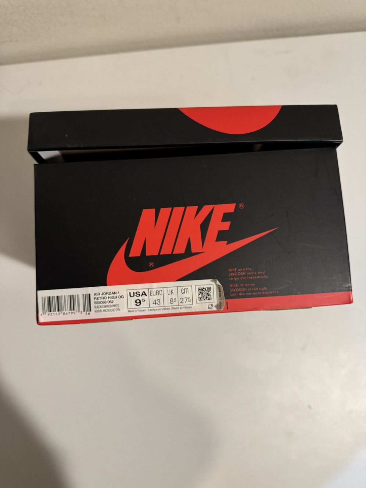 Nike Air Jordan 1 Retro High OG Bloodlines Size US 9.5 / EU 42-43 - 12 Thumbnail