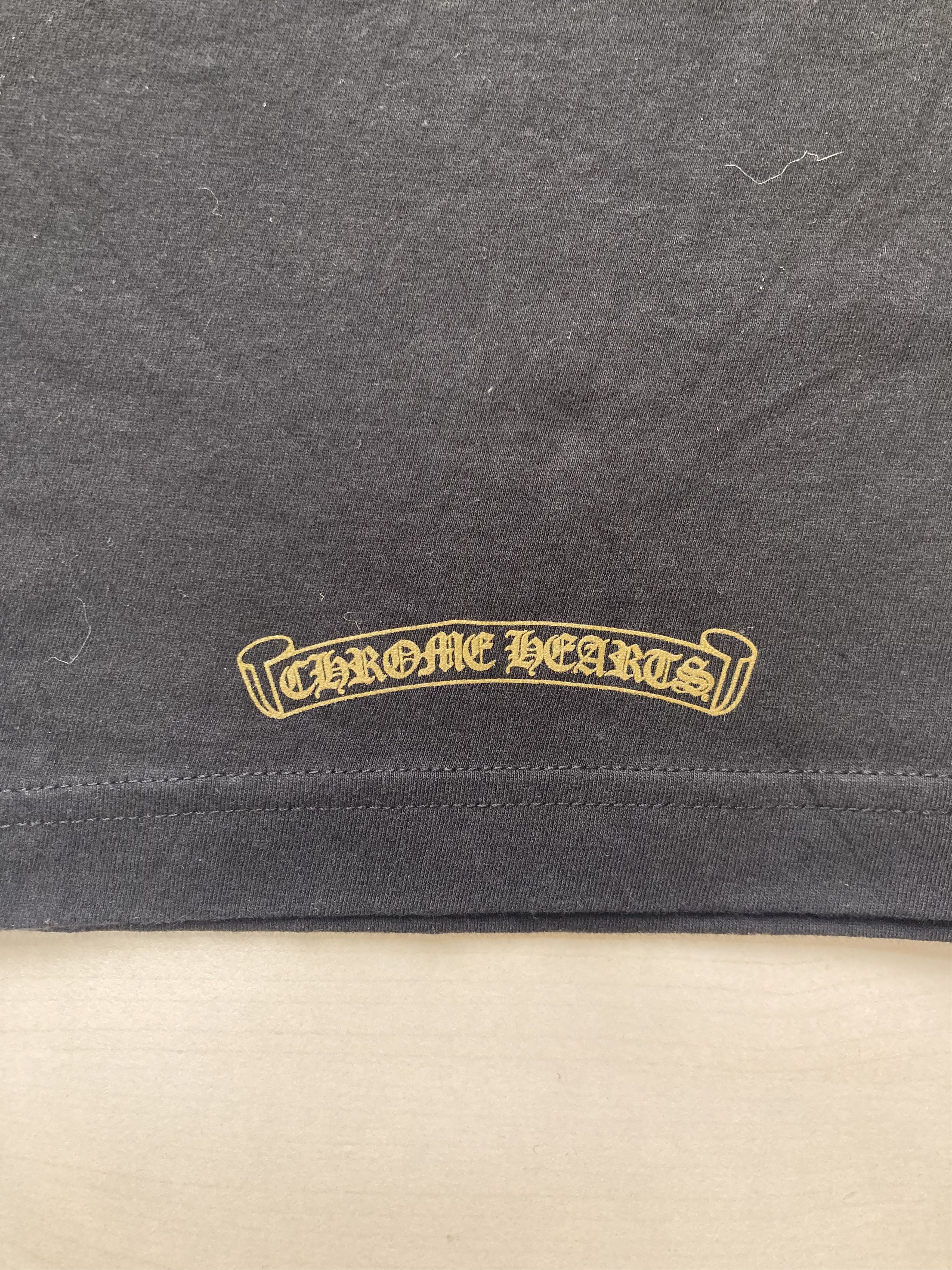 Chrome Hearts Chrome Hearts Gold Script Neck Pocket Short Sleeve T-Shirt Size US L / EU 52-54 / 3 - 6 Thumbnail