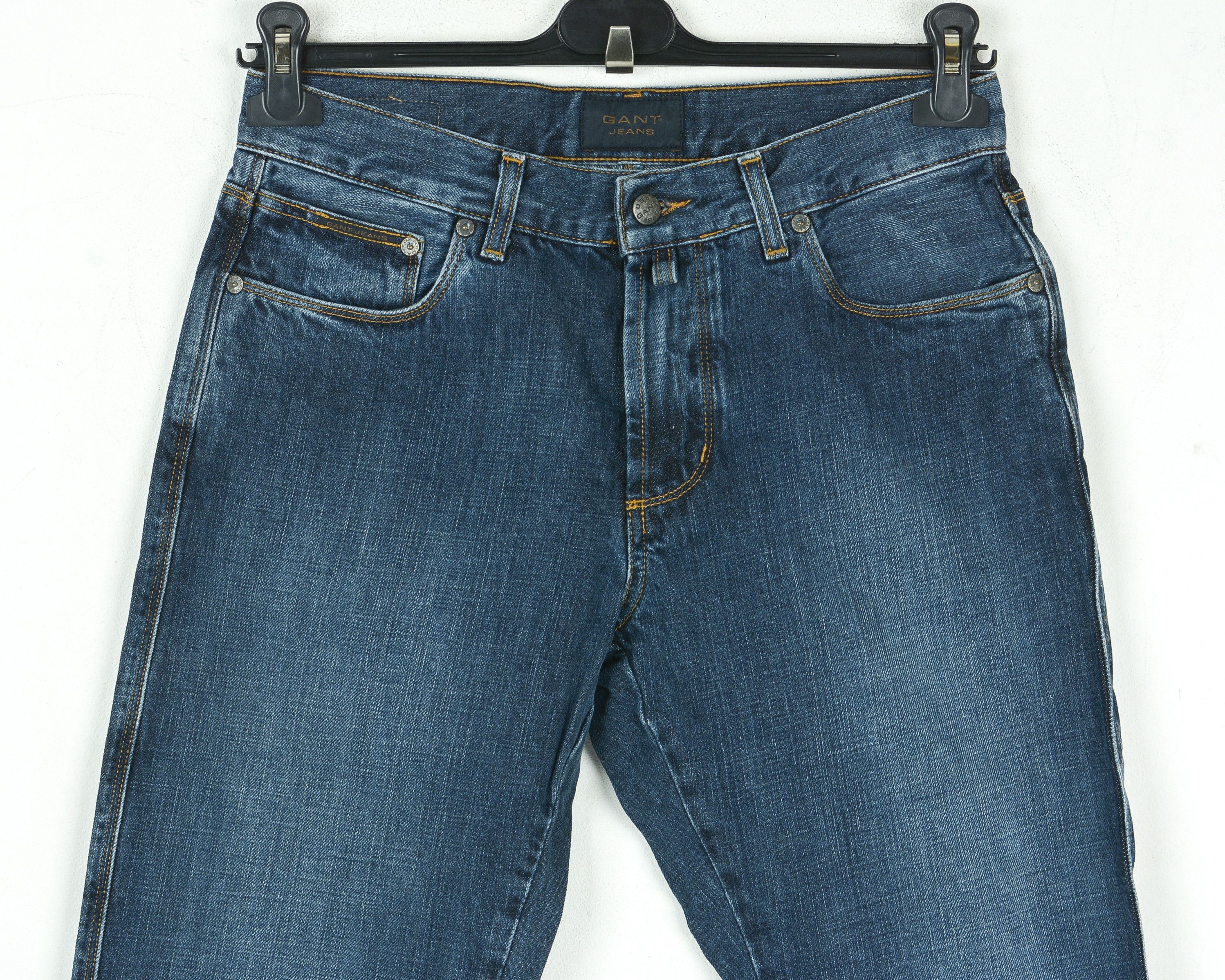 Gant W32 L32 Men Jeans Denim Pants Trousers Straight Regular Fit Size US 32 / EU 48 - 2 Thumbnail