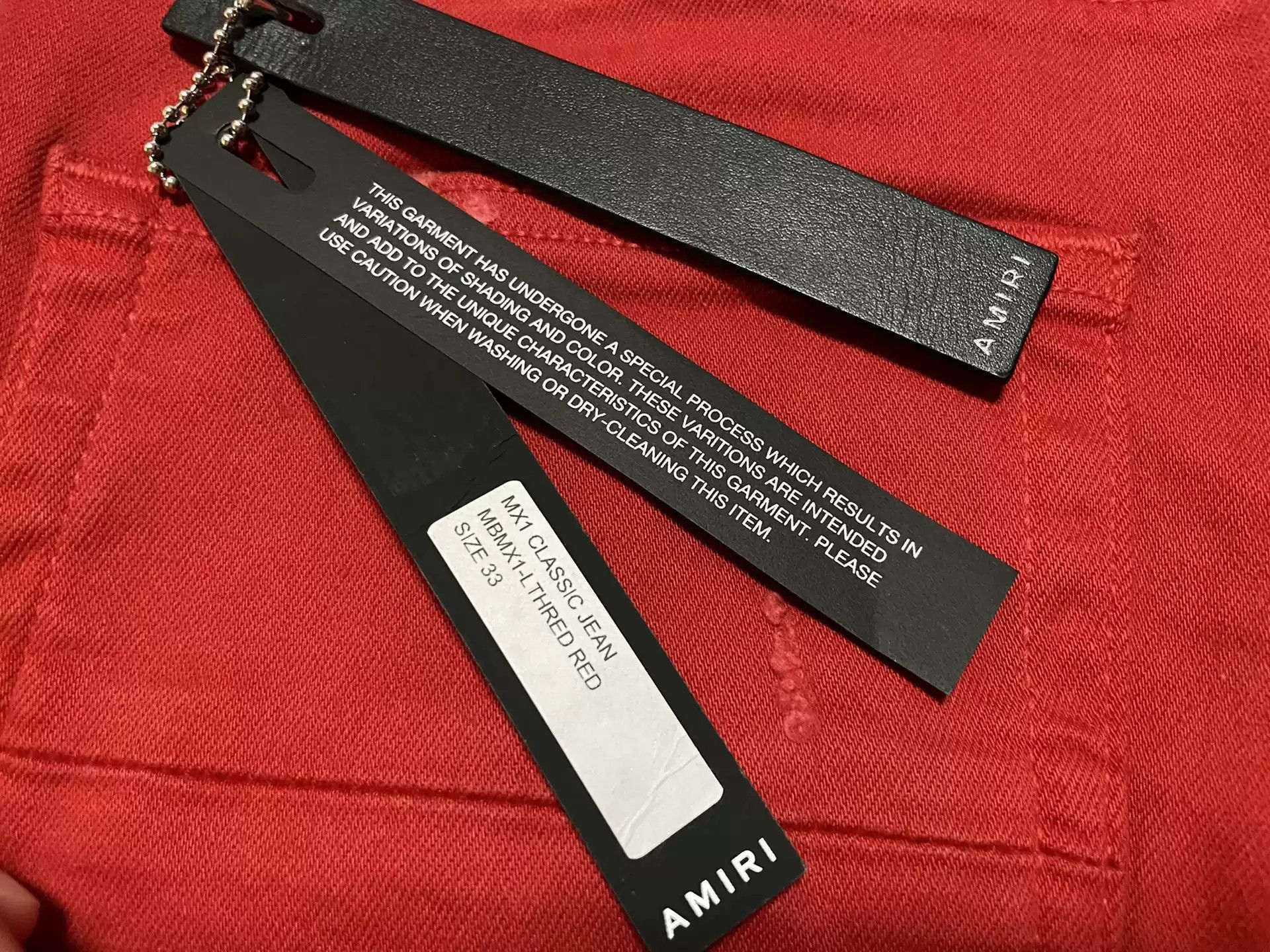 Amiri AMIRI Mx1 Trasher Red Jeans-2506 Size US 34 / EU 50 - 6 Thumbnail