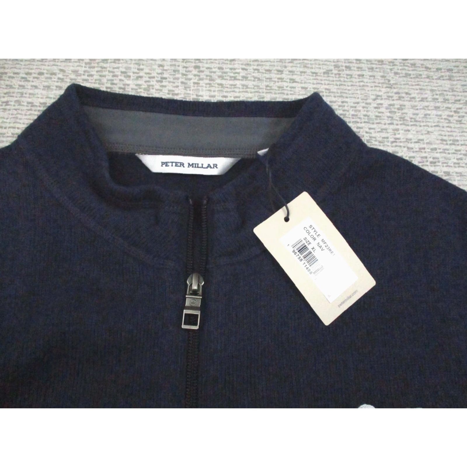 Peter Millar Peter Millar Vest Mens XL Navy Full Zip Fleece Kelly Hart Logo Crown Golf Size US XL / EU 56 / 4 - 4 Thumbnail