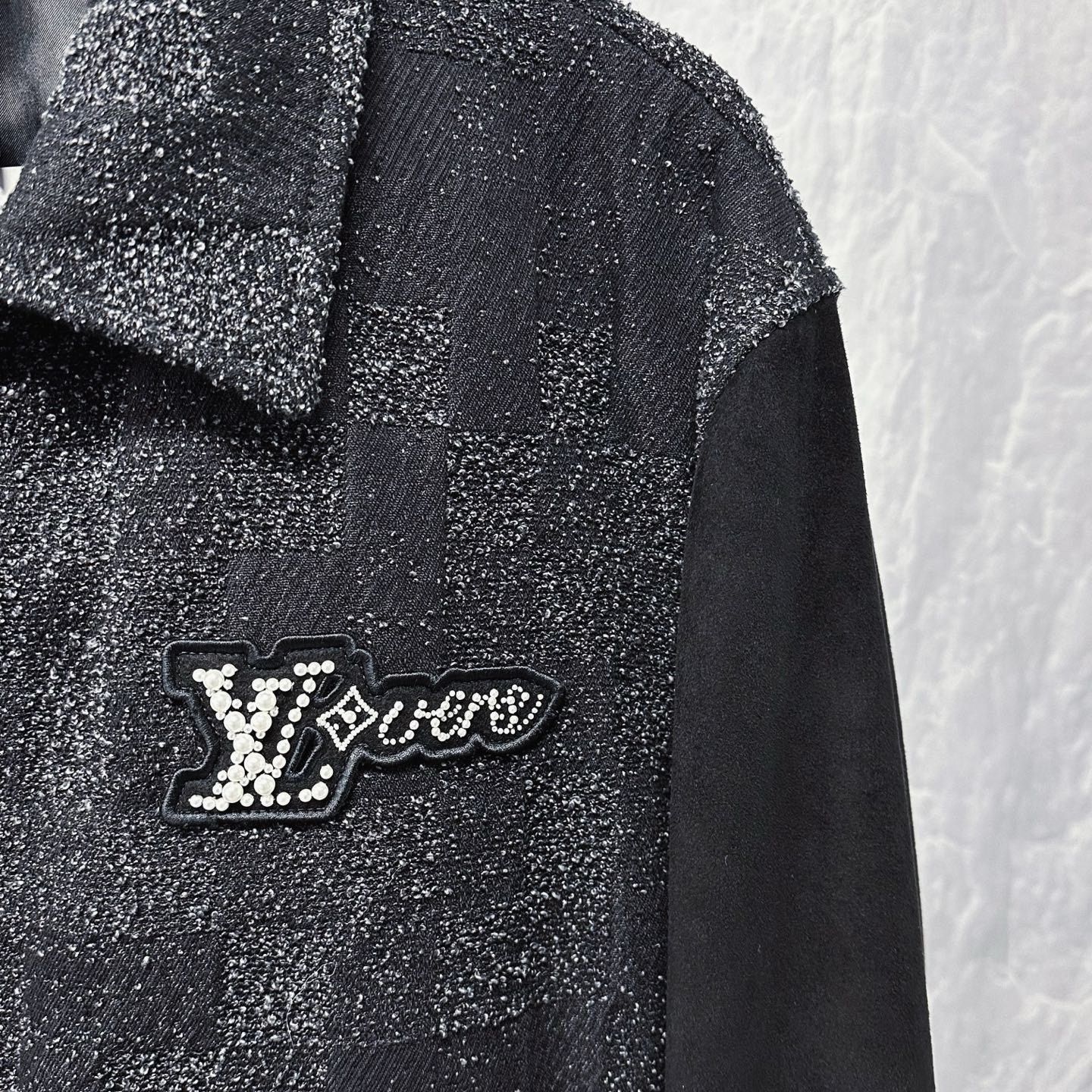 Louis Vuitton Louis Vuitton SS25 Rhinestone Checkerboard Lambskin Jacket Size US L / EU 52-54 / 3 - 3 Thumbnail