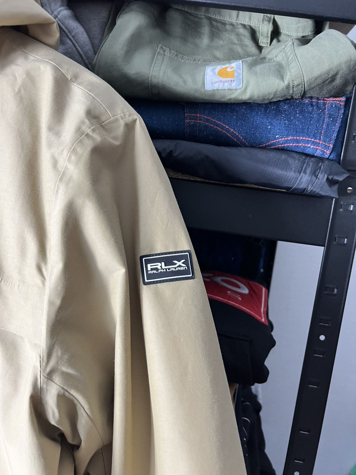 Polo Ralph Lauren 🧥 RLX Ralph Lauren Water-Repellent Faille Hooded Jacket Y2K Size US M / EU 48-50 / 2 - 9 Thumbnail