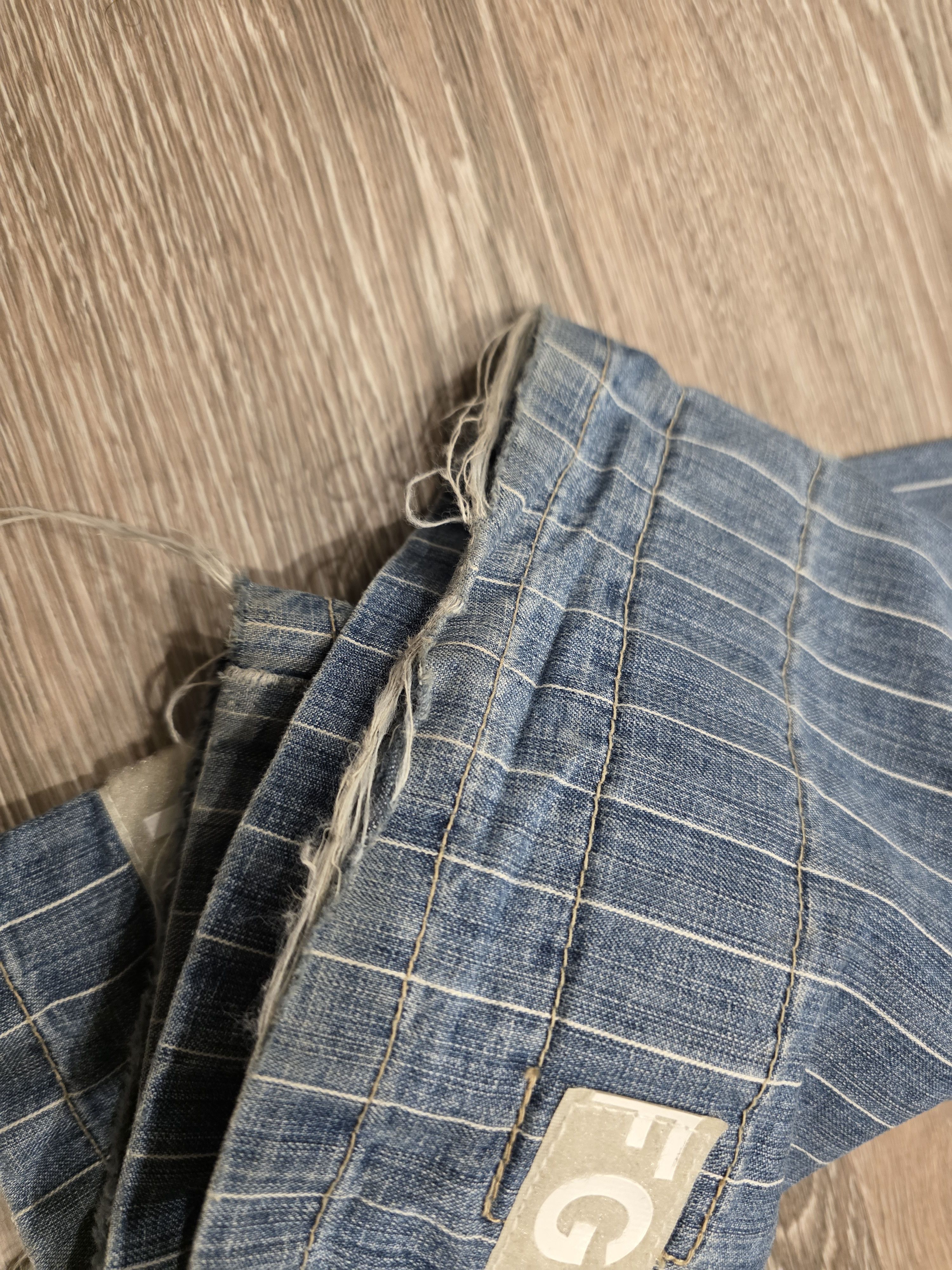 Marithe + Francois Girbaud Marithe + Fancois Girbaud Pinstripe Shuttle Strap Jeans Size US 32 / EU 48 - 5 Thumbnail
