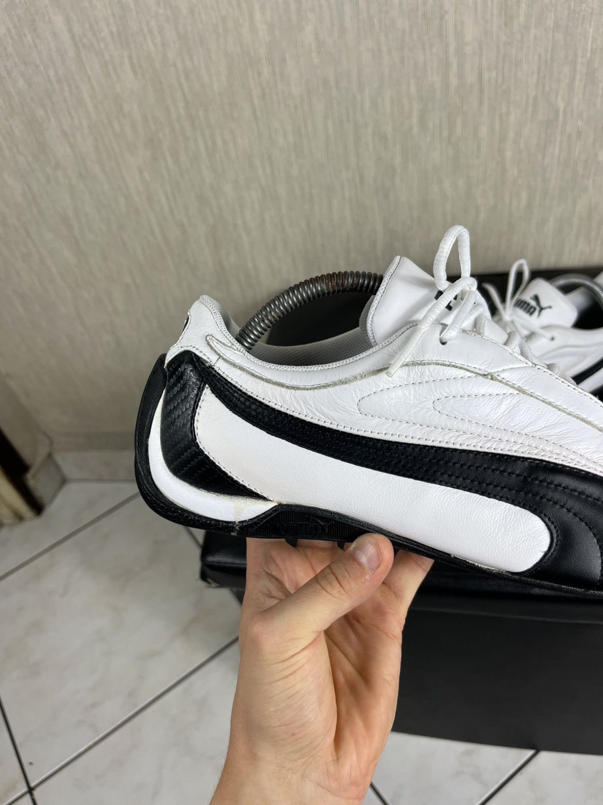 Puma × Vintage Vintage Puma leather y2k speed cat shoes low sneakers racing Size US 9.5 / EU 42-43 - 6 Thumbnail