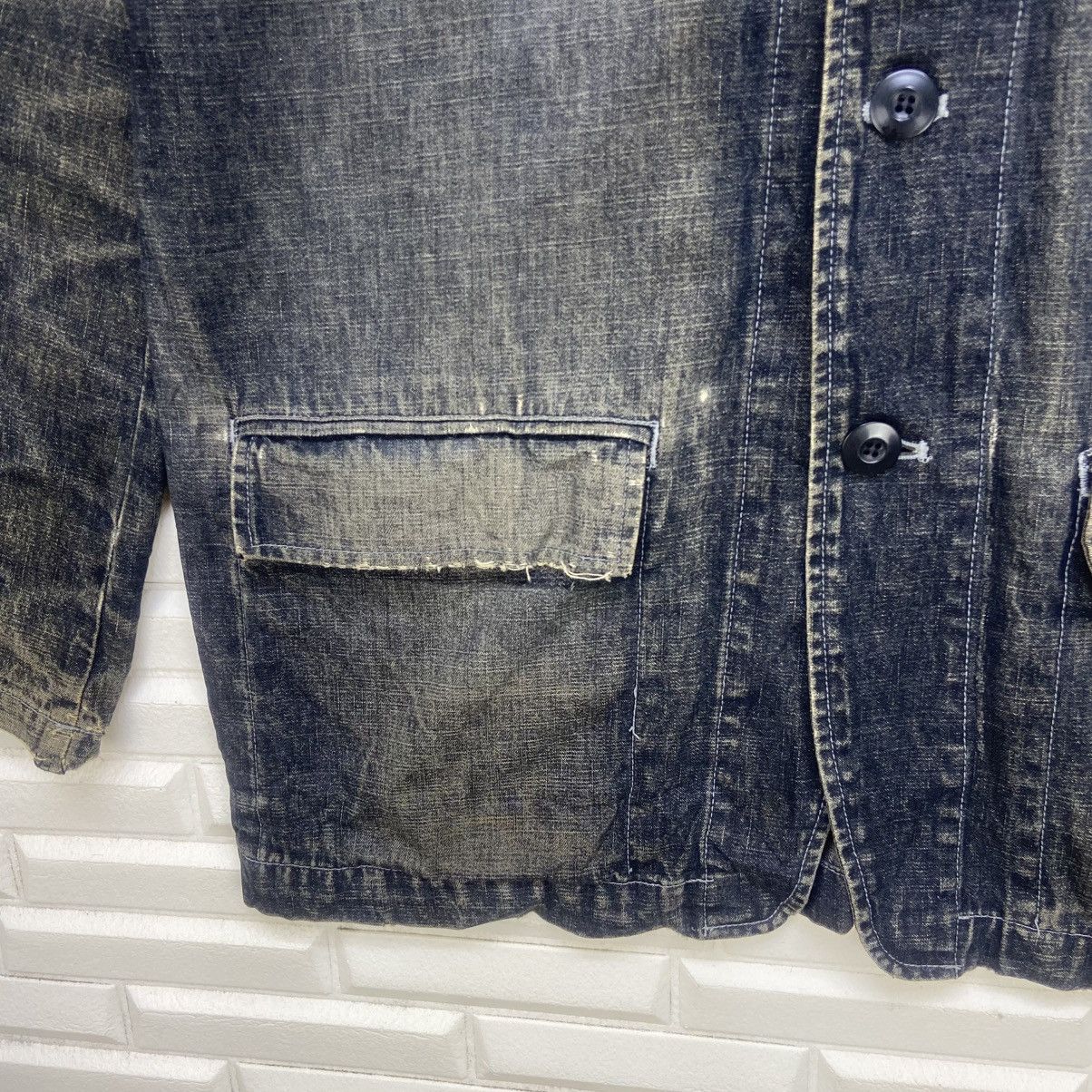 Japanese Brand Japanese Brand Dog House Union Made Distressed Denim Jacket Size US S / EU 44-46 / 1 - 11 Thumbnail