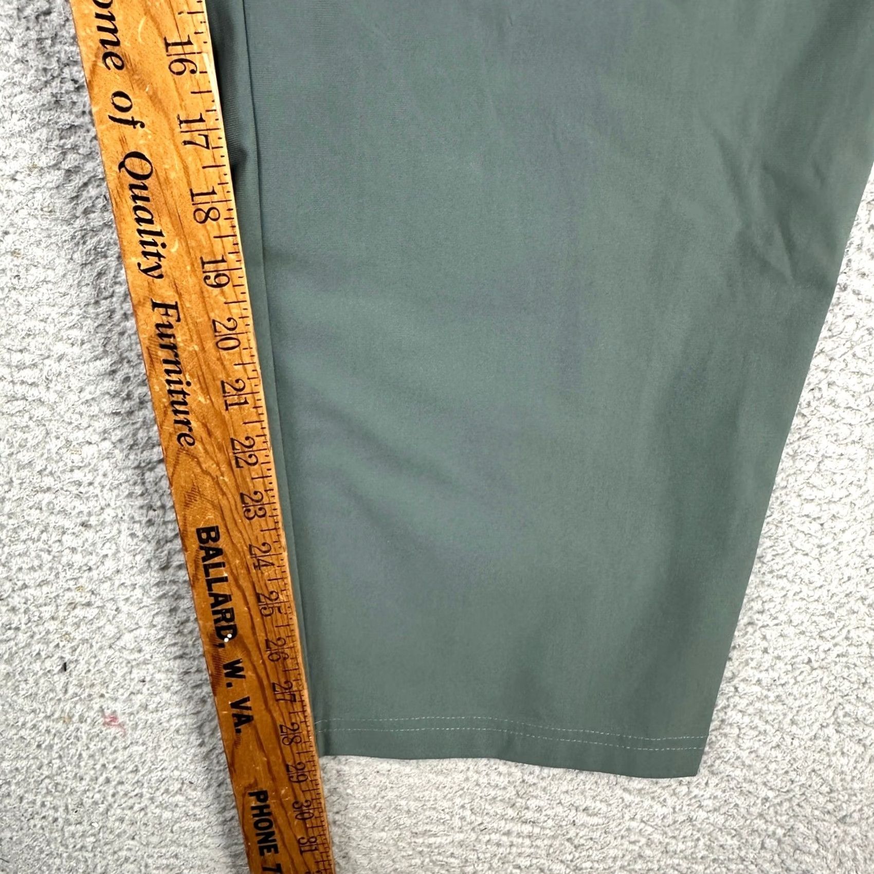 Vintage 01.Algo Mens Chino Golf Pants 42 Green Straight Leg Performance Tech Comfort NEW Size US 42 / EU 58 - 7 Thumbnail
