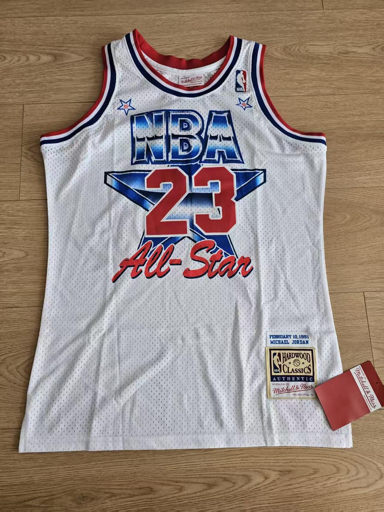 1991 NBA All Star 23 Michael Jordan Jersey White