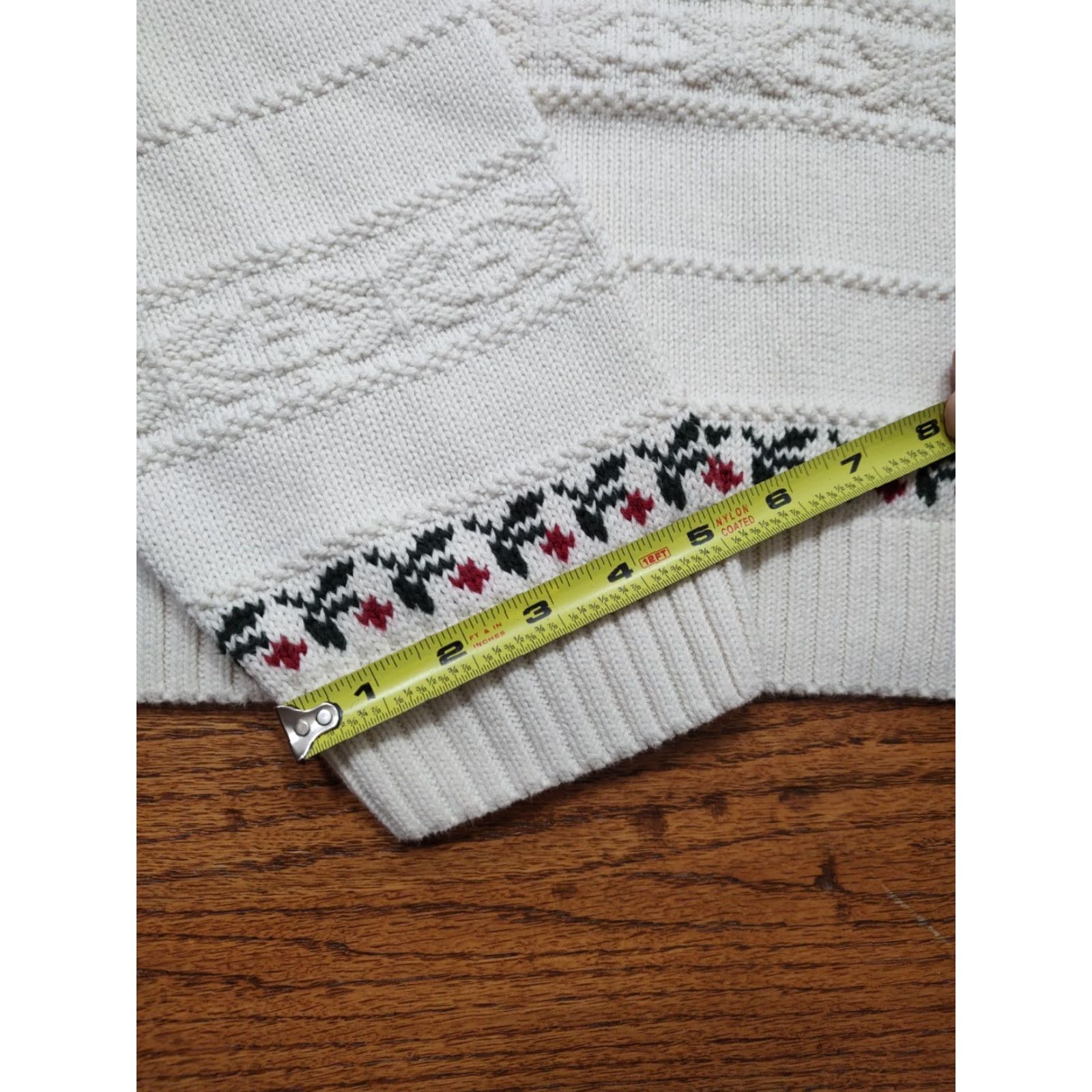 Vintage VINTAGE Cabela's Sweater Women's XL Cream Embroidered Bird Pullover Knit Crew Neck Chunky Knit Worthy for Travel Casual 90s Outdoor Winter Size XL / US 12-14 / IT 48-50 - 7 Thumbnail