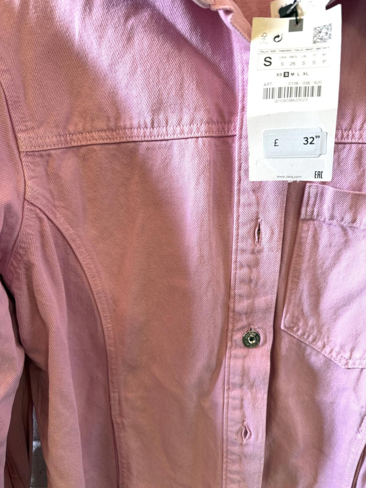 Zara Zara Pink Button-Up Jacket - Size S Size S / US 4 / IT 40 - 4 Thumbnail