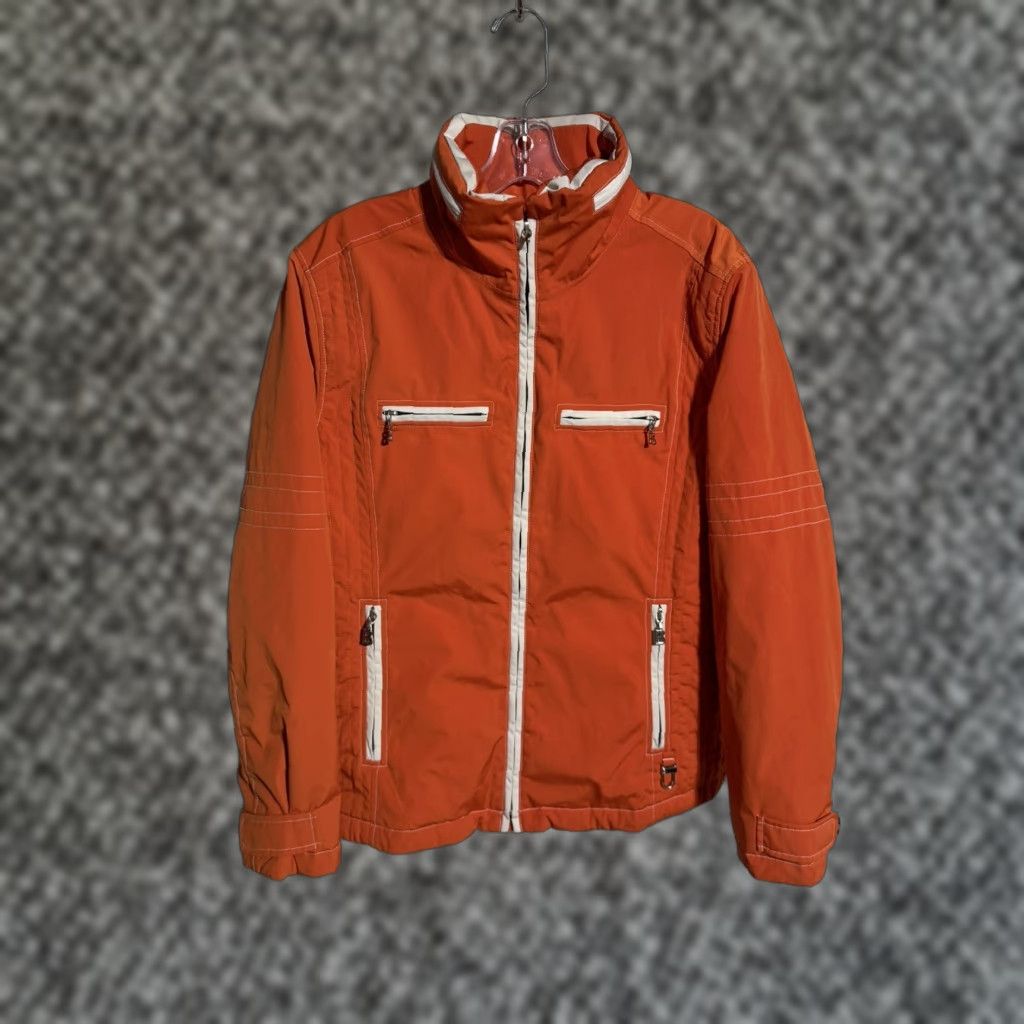 Bogner Bogner Women’s Joan Thylmann Orange Full Zip Ski Jacket Size 12 Snowboard Skiing Size XL / US 12-14 / IT 48-50 - 1 Thumbnail