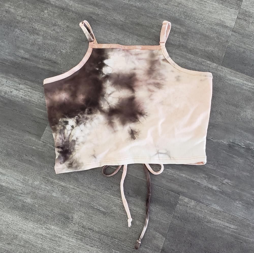 rue21 Pink Black Tie Dye Rue21 Cropped Tank Size M / US 6-8 / IT 42-44 - 2 Thumbnail