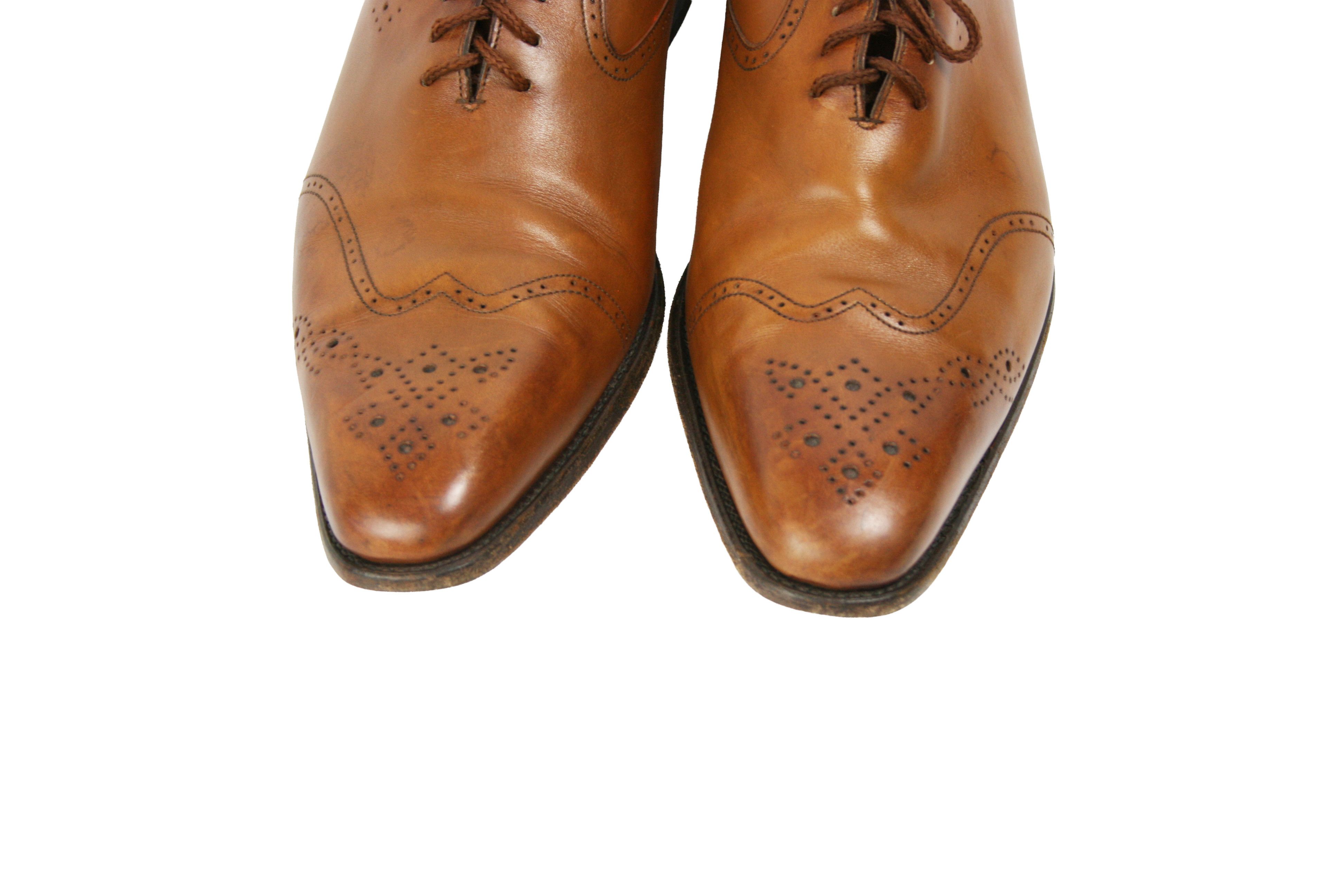 Carlos Santos Santiago Perforated Oxford Shoes Size US 12 / EU 45 - 5 Thumbnail