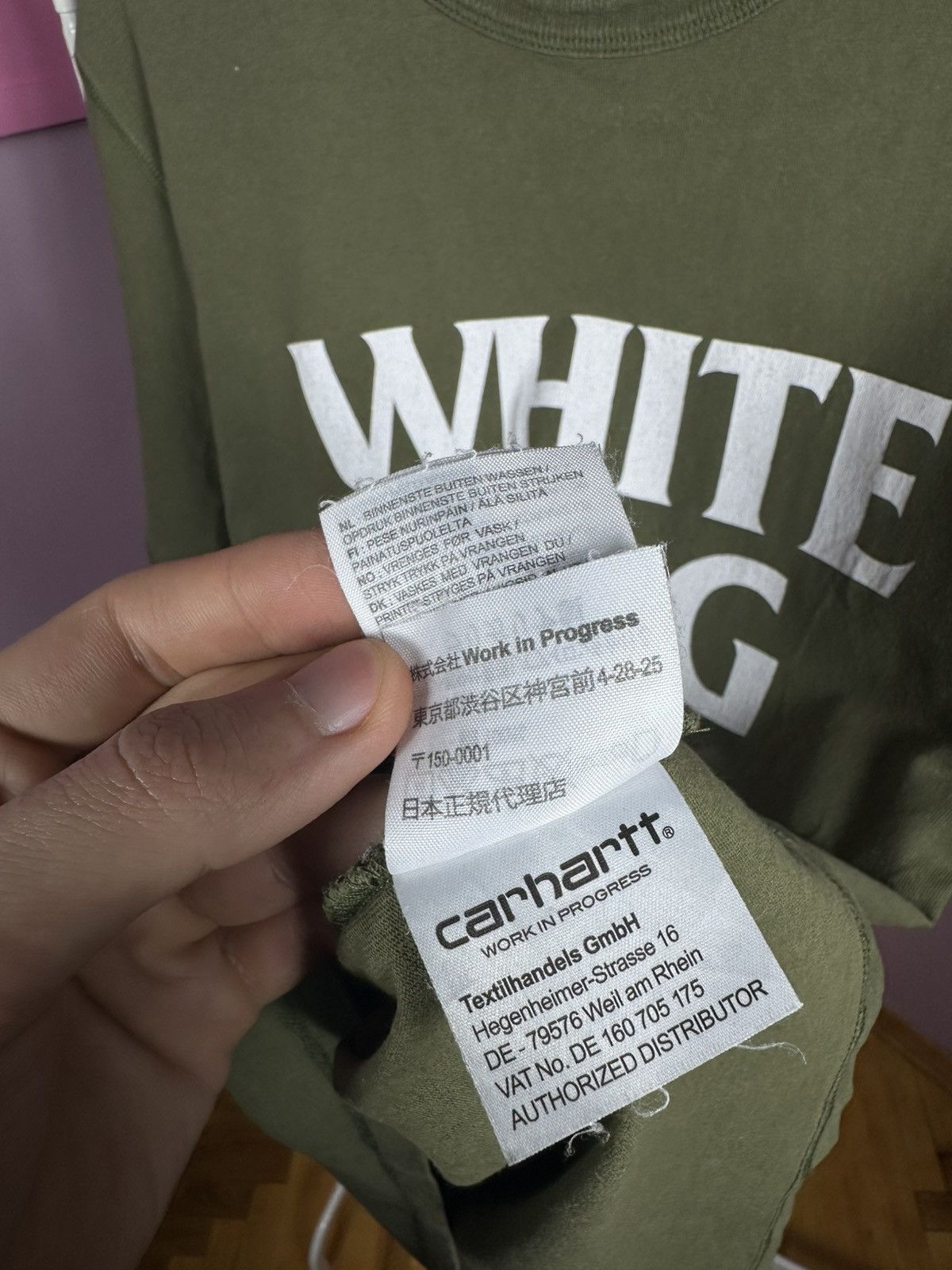 Carhartt Wip Carhartt WIP S/S White Flag T-Shirt Khaki Cotton Size M Size US M / EU 48-50 / 2 - 14 Thumbnail