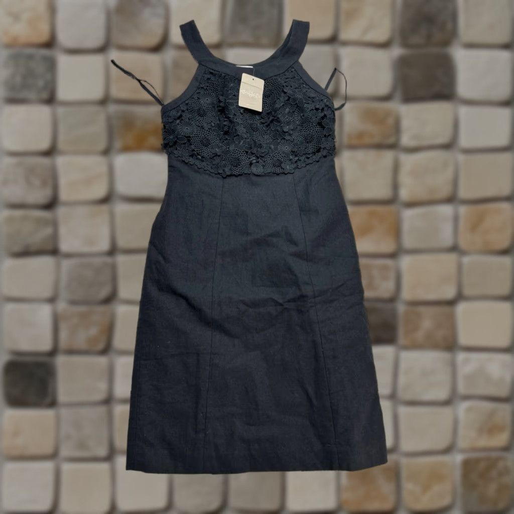 Anthropologie Anthropologie Dress Womens 2 Black Floral Lace Blouson New Size XS / US 0-2 / IT 36-38 - 1 Thumbnail