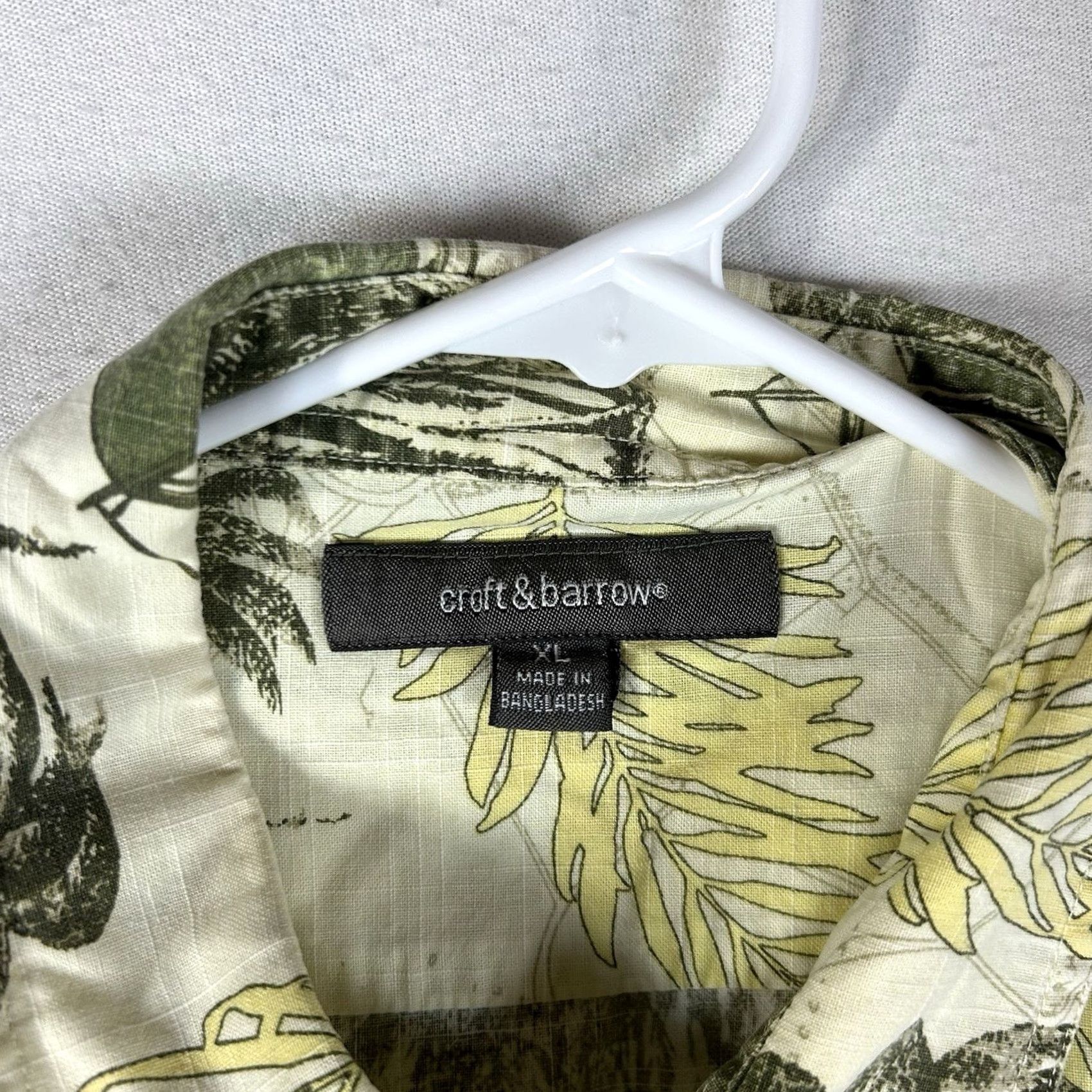Croft & Barrow Croft&Barrow Button Up Hawaiin Shirt Mens XL Short Sleeve Summer Palm Graphic Shirt Male XL Hawaiian Festive Aloha Festival Mens Size US XL / EU 56 / 4 - 2 Thumbnail