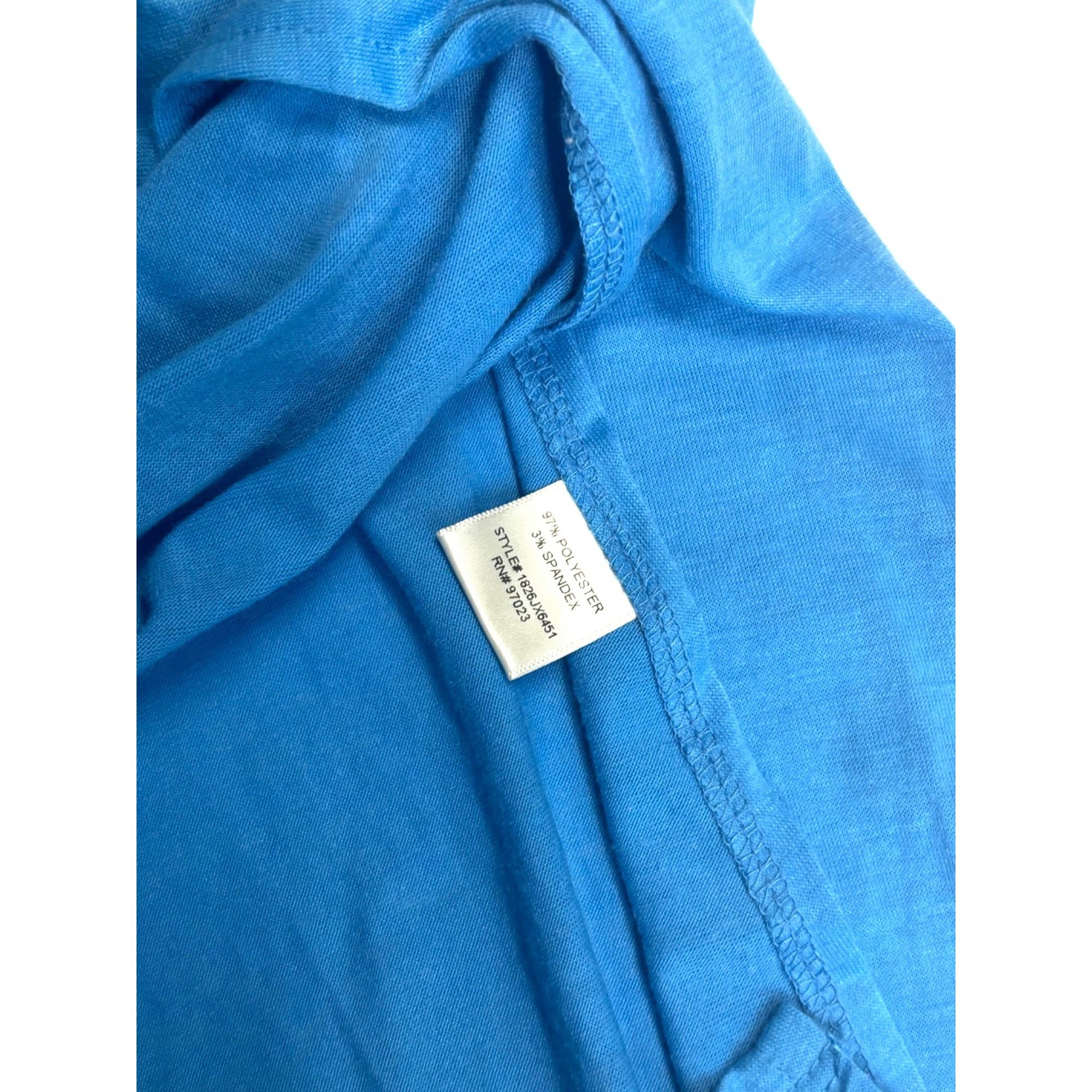 Other Rebellious One Junior’s High-Low Graphic Tank Top, Neon Blue Size XL / US 12-14 / IT 48-50 - 7 Thumbnail