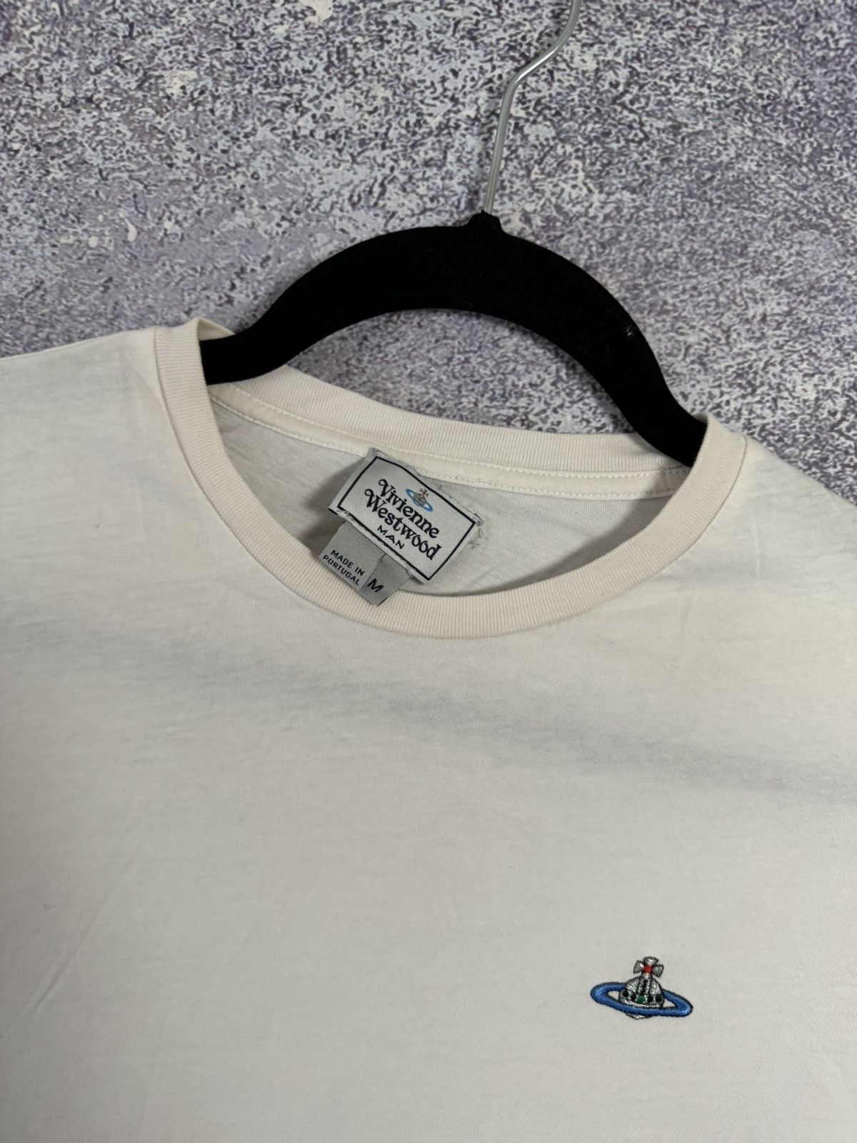 Vivienne Westwood Vivienne Westwood Orbital Embroidered White Men’s T Shirt Size US M / EU 48-50 / 2 - 8 Thumbnail