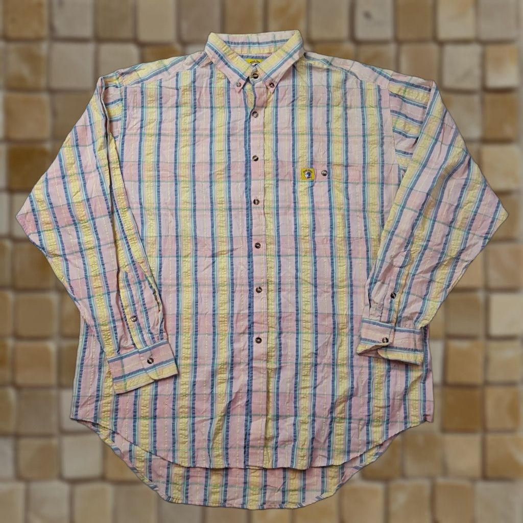 Vintage VINTAGE Duck Head Shirt XL Pink Plaid Button-Up Collared 90s Retro Workwear Mens Size US XL / EU 56 / 4 - 1 Thumbnail