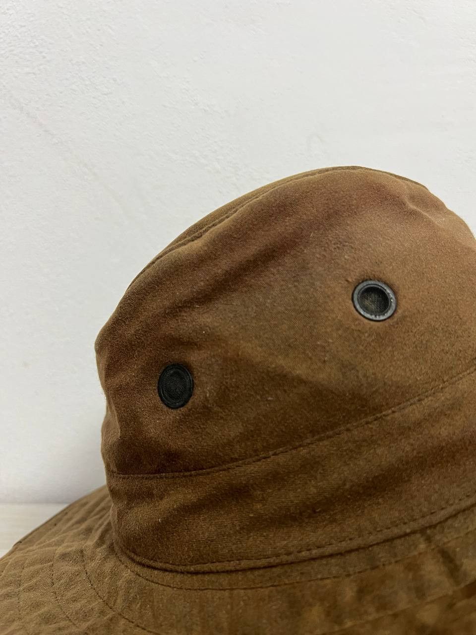 Barbour Vintage Backhouse Barbour Fedora Hat Wax Light Brown sz L Size ONE SIZE - 8 Thumbnail