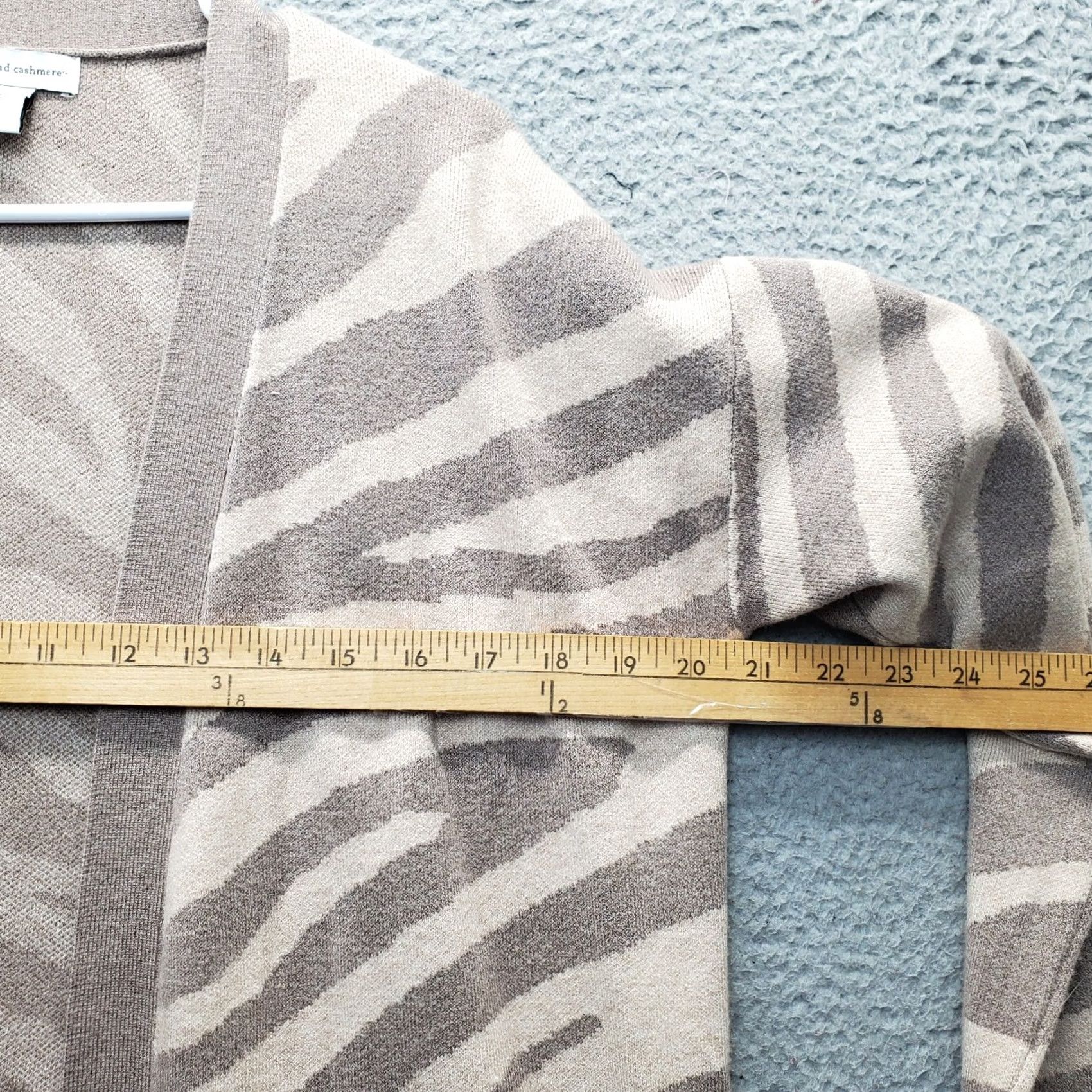 Vintage Cupcakes & Cashmere Cardigan Sweater Womens Small Multi Zebra Print Open Front Size S / US 4 / IT 40 - 5 Thumbnail