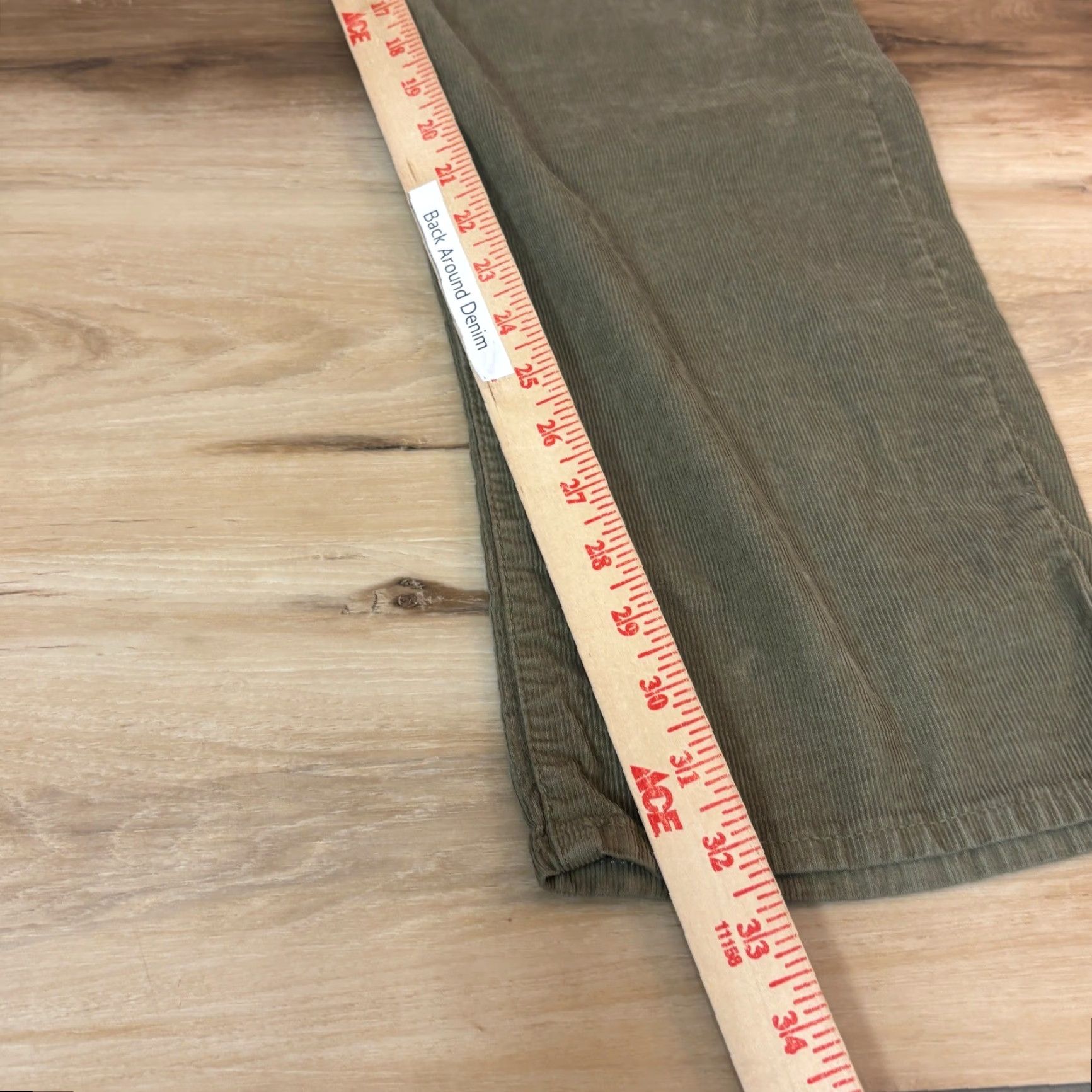Frame FRAME L'Homme Slim Corduroy Pants Mens Size 38 Khaki Green Cotton Blend Slim Fit Casual Workwear Cotton Blend Black? Size US 38 / EU 54 - 4 Thumbnail