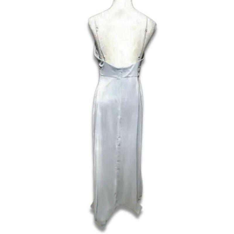 Other Lovely Maxi Dress Center Slit V-Neckline Light Blue W 8 NWOT Size M / US 6-8 / IT 42-44 - 5 Thumbnail