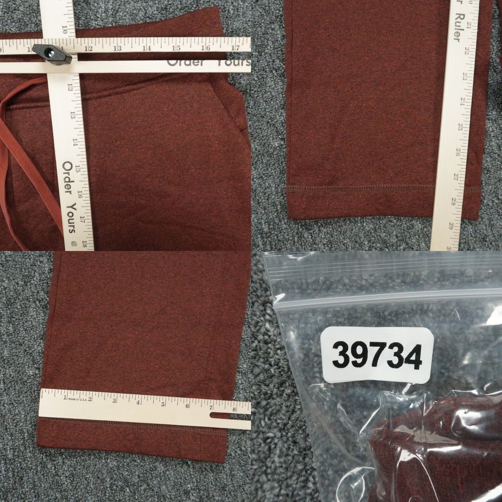 Lululemon lululemon Pants Mens Large Red City Sweat Thermo Jogger Zip Pocket Stretch Size US 33 - 8 Thumbnail
