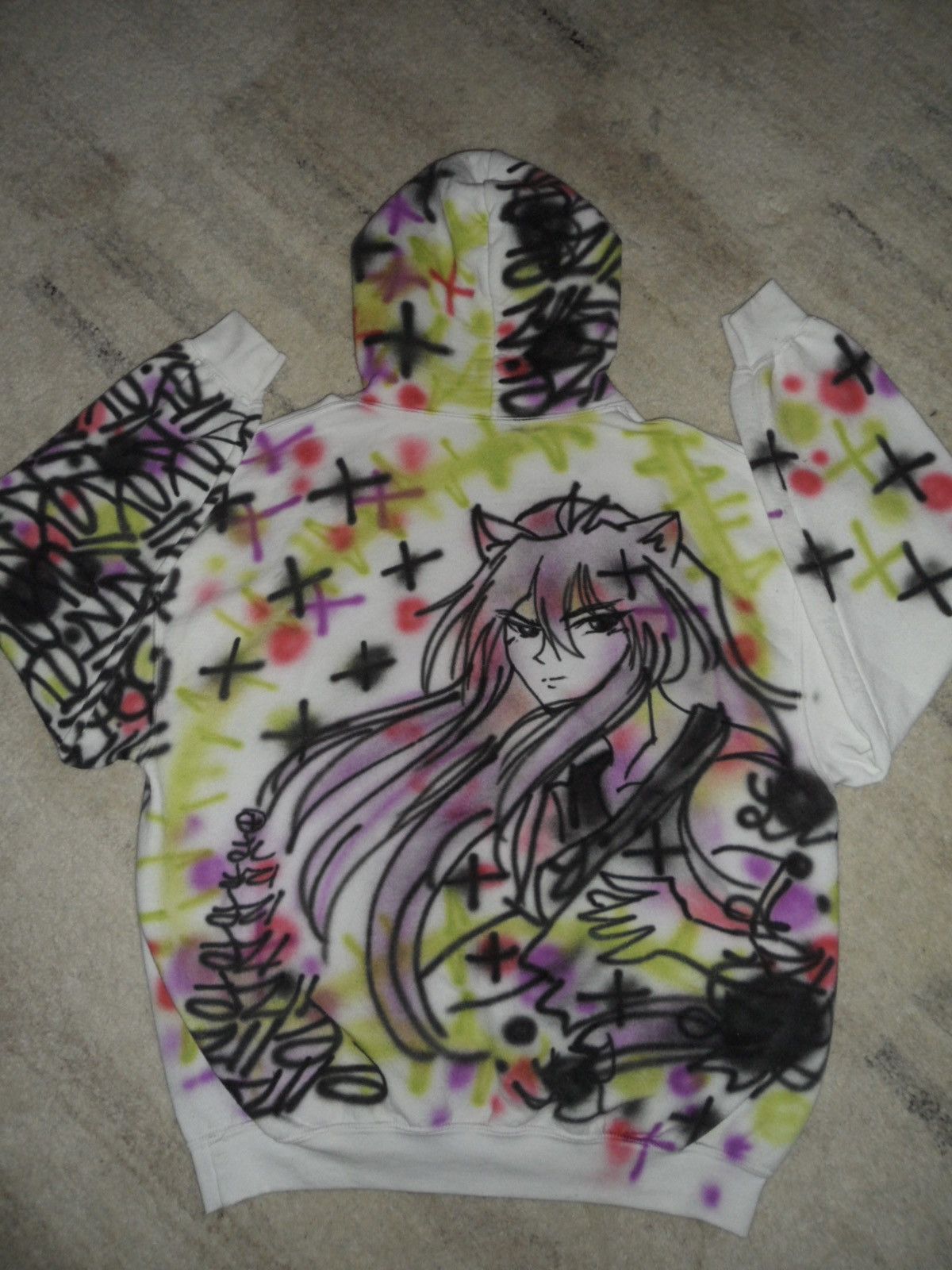 Other Anime Graffiti Hoodie Yu Yu Hakusho Size US L / EU 52-54 / 3 - 2 Thumbnail