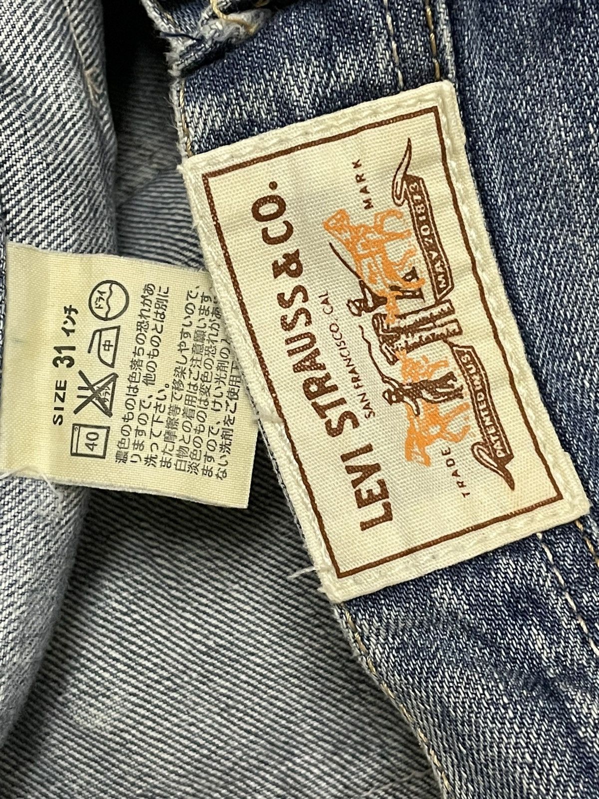 Levi's Vintage Clothing Vintage Designer Levis 302 Bush Pant Distressed Denim Size US 30 / EU 46 - 16 Thumbnail