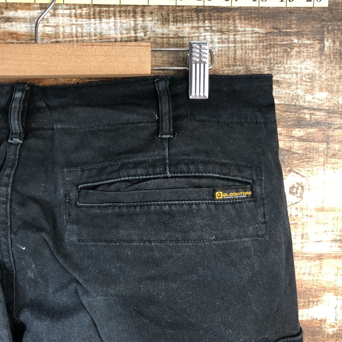 Japanese Brand Gladiator Black utility Cargo Multipocket Pants #A2590 Size US 31 - 18 Thumbnail