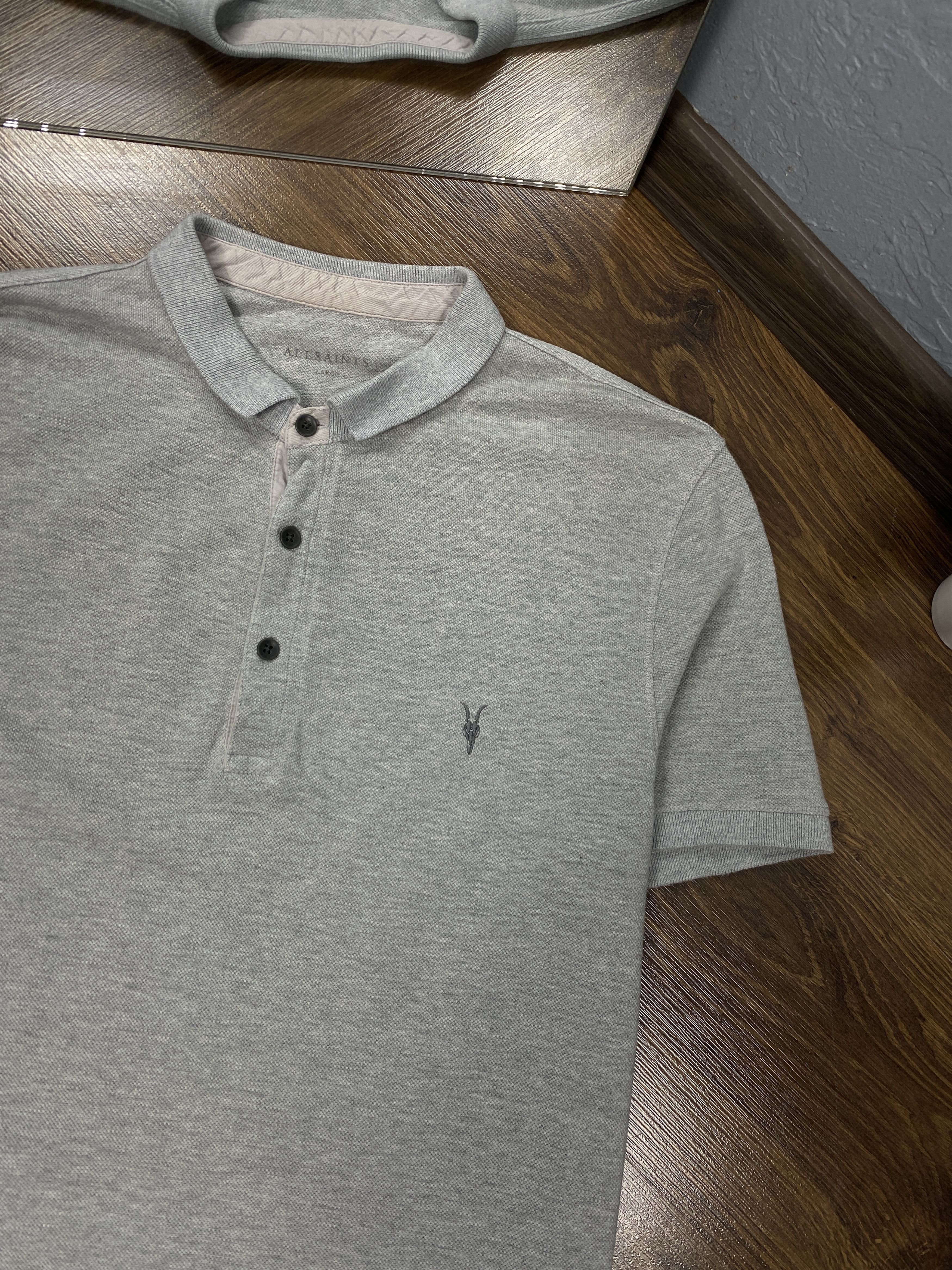 Allsaints Allsaints Mens Small Logo Polo Shirt Size L Size US L / EU 52-54 / 3 - 2 Thumbnail
