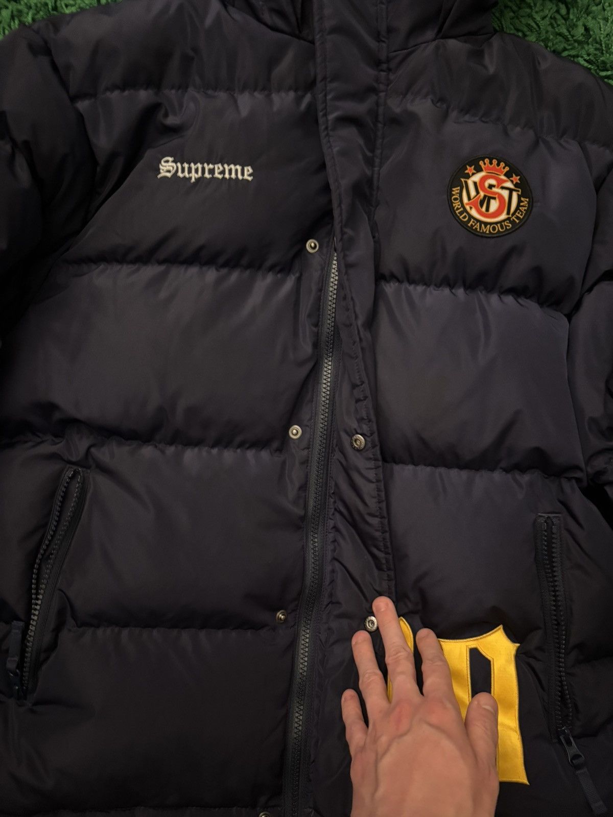 Supreme × Umbro Supreme x Umbro Puffer Jacket (Navy Blue) Size US S / EU 44-46 / 1 - 5 Thumbnail