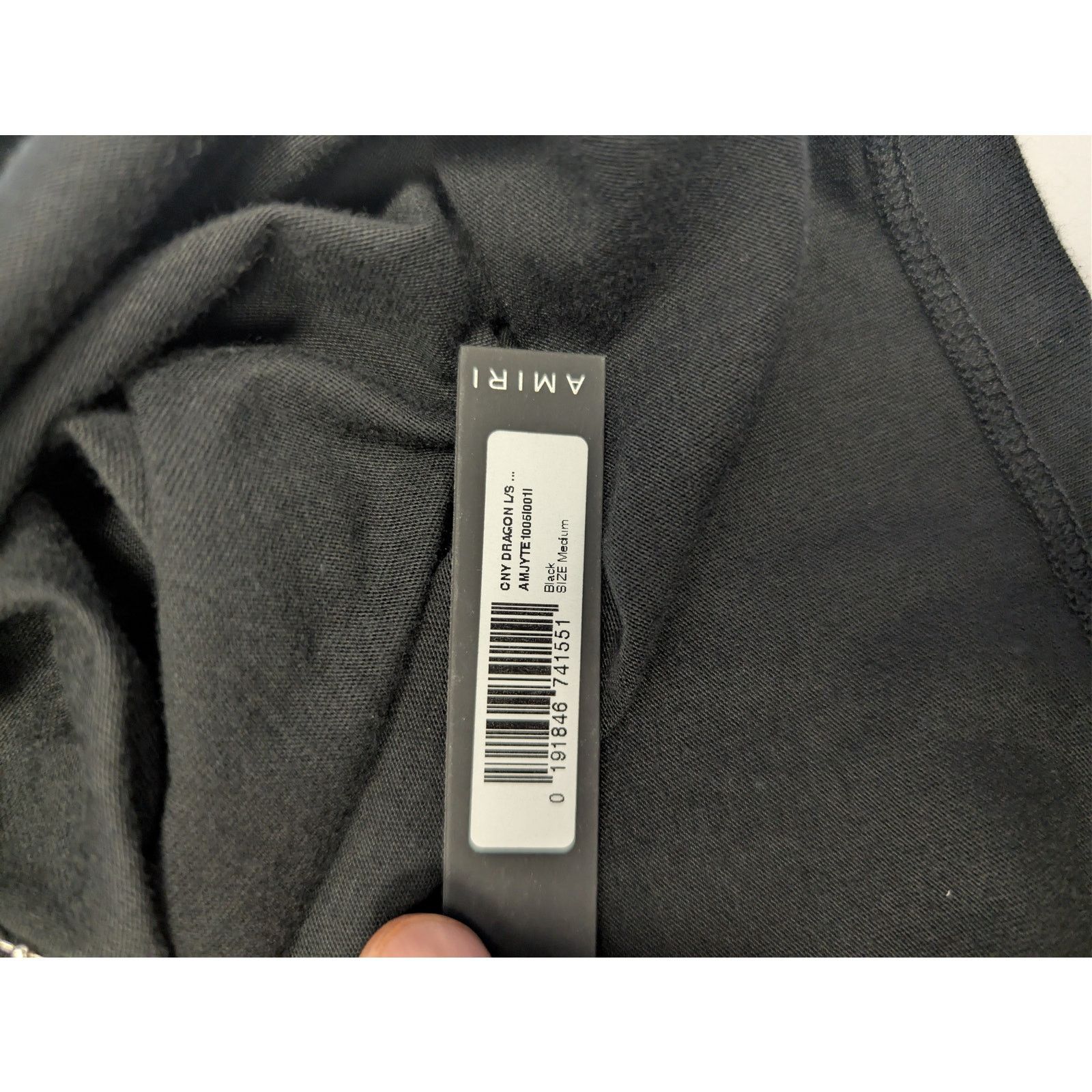 Amiri o1rshd1 Q:2 / CNY Dragon Long Sleeve Tee T-Shirt in Black Size US M / EU 48-50 / 2 - 21 Thumbnail