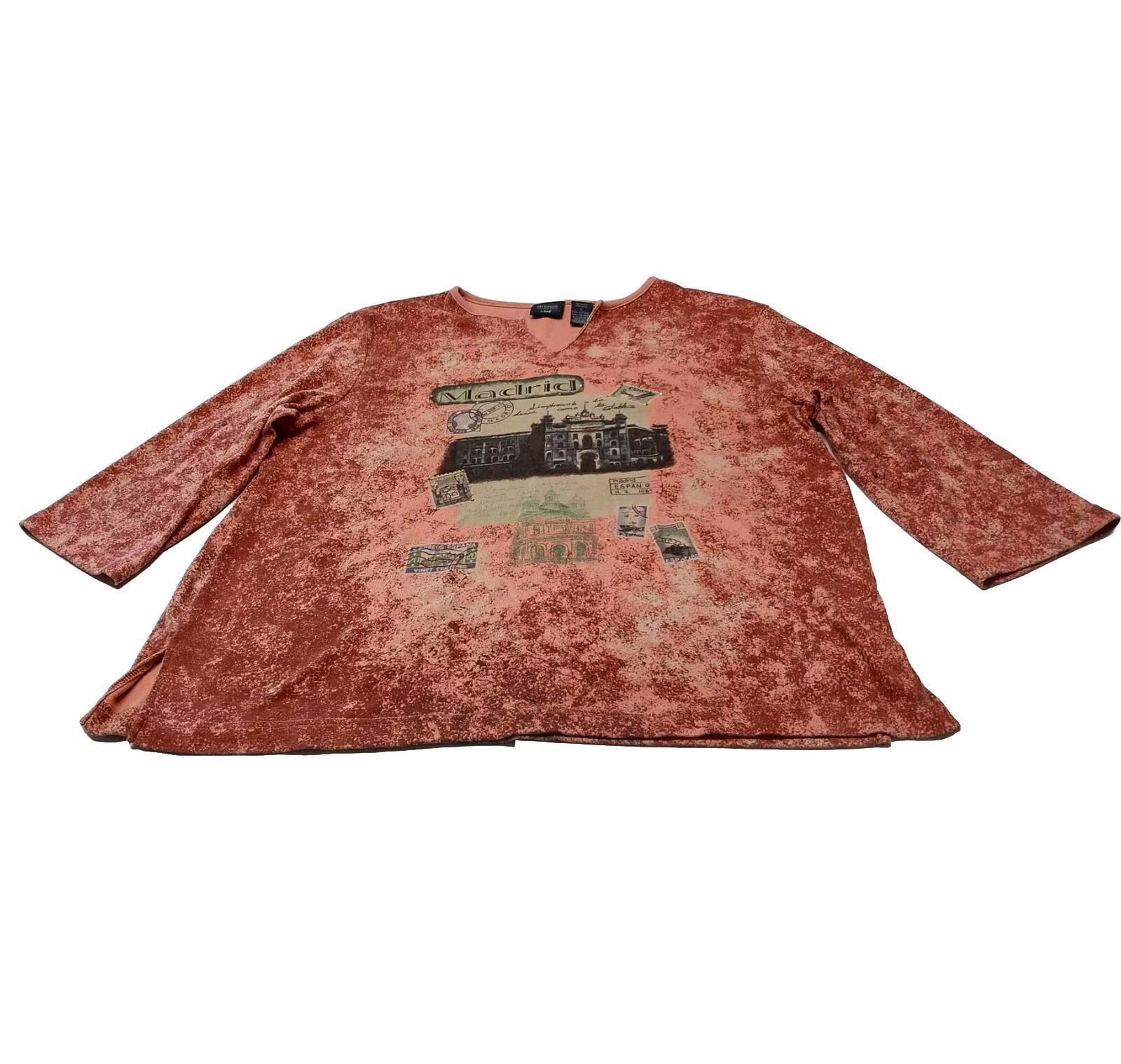 Lee Lee City Elements Top Large Dusky Rose Madrid Spain Graphic Size L / US 10 / IT 46 - 1 Thumbnail