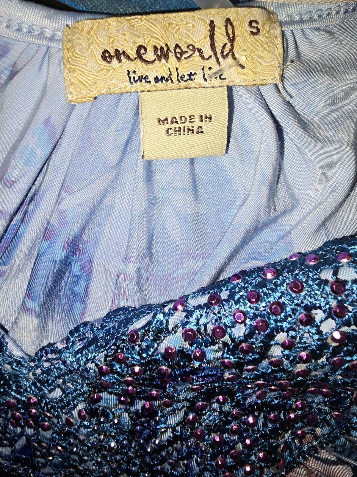Designer One World Women's Embellished Tunic - Size S Size S / US 4 / IT 40 - 2 Thumbnail