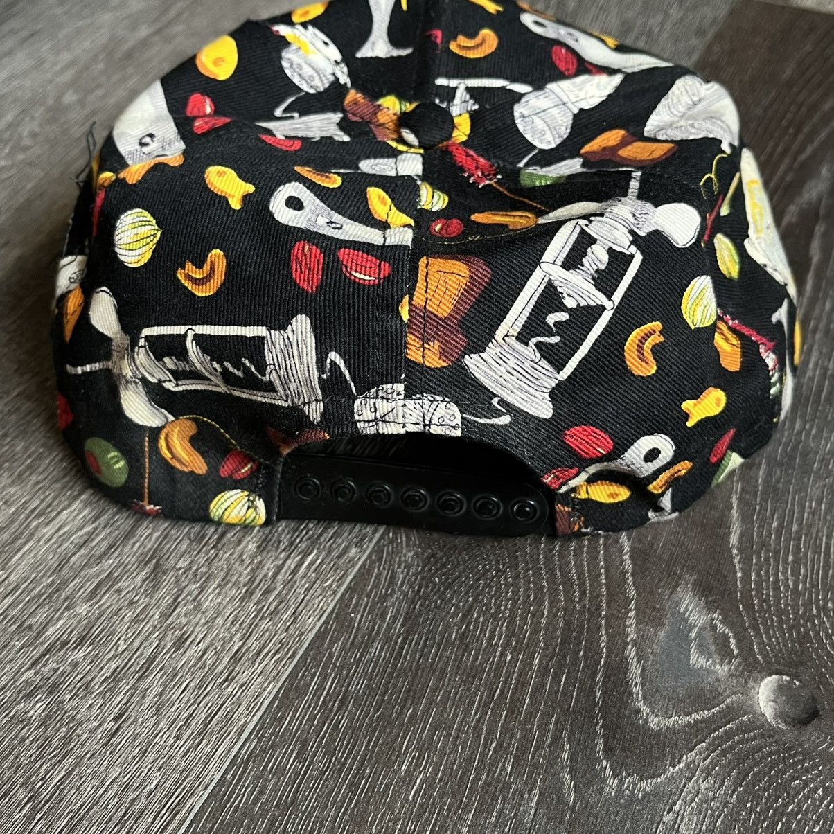Vintage Vintage 1990s Mediterranean Fishing All Over Print Logo Hat Size ONE SIZE - 4 Thumbnail