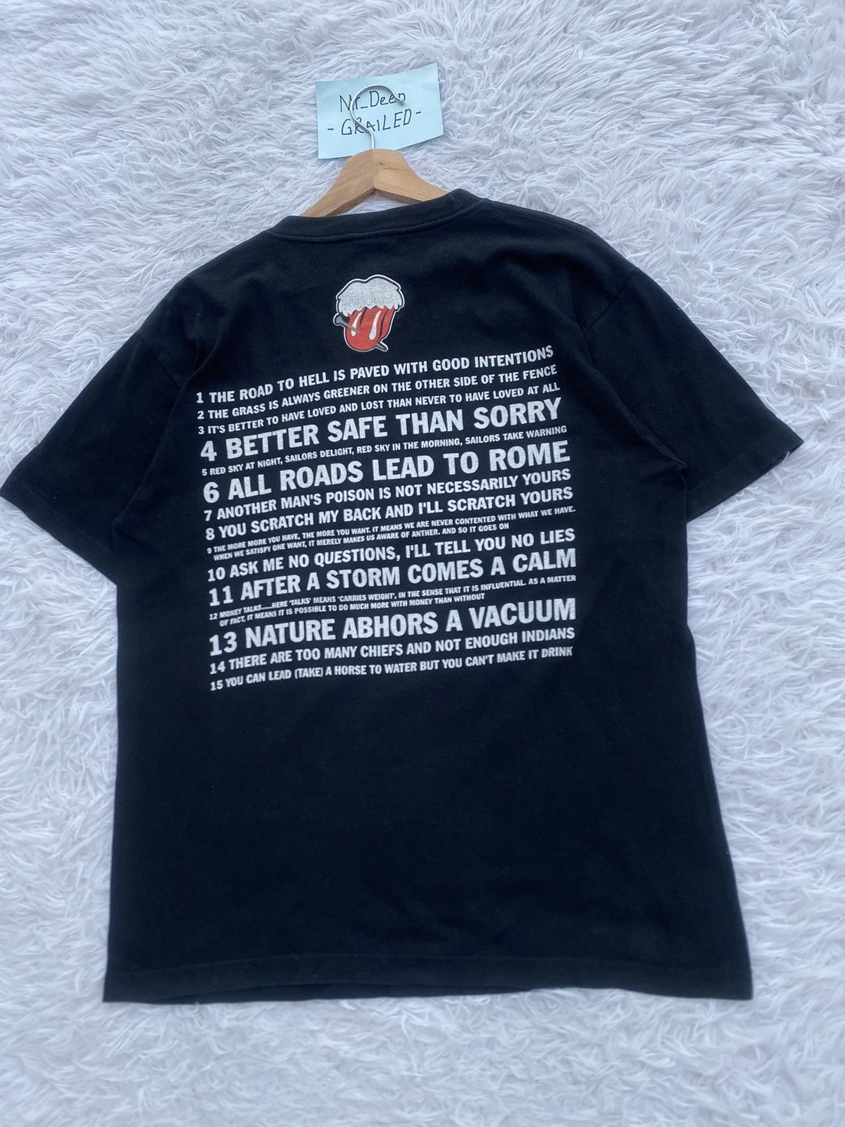 Japanese Brand Rare The Rolling Stones Japanese Brand Number Nine Tshirt Size US L / EU 52-54 / 3 - 13 Thumbnail
