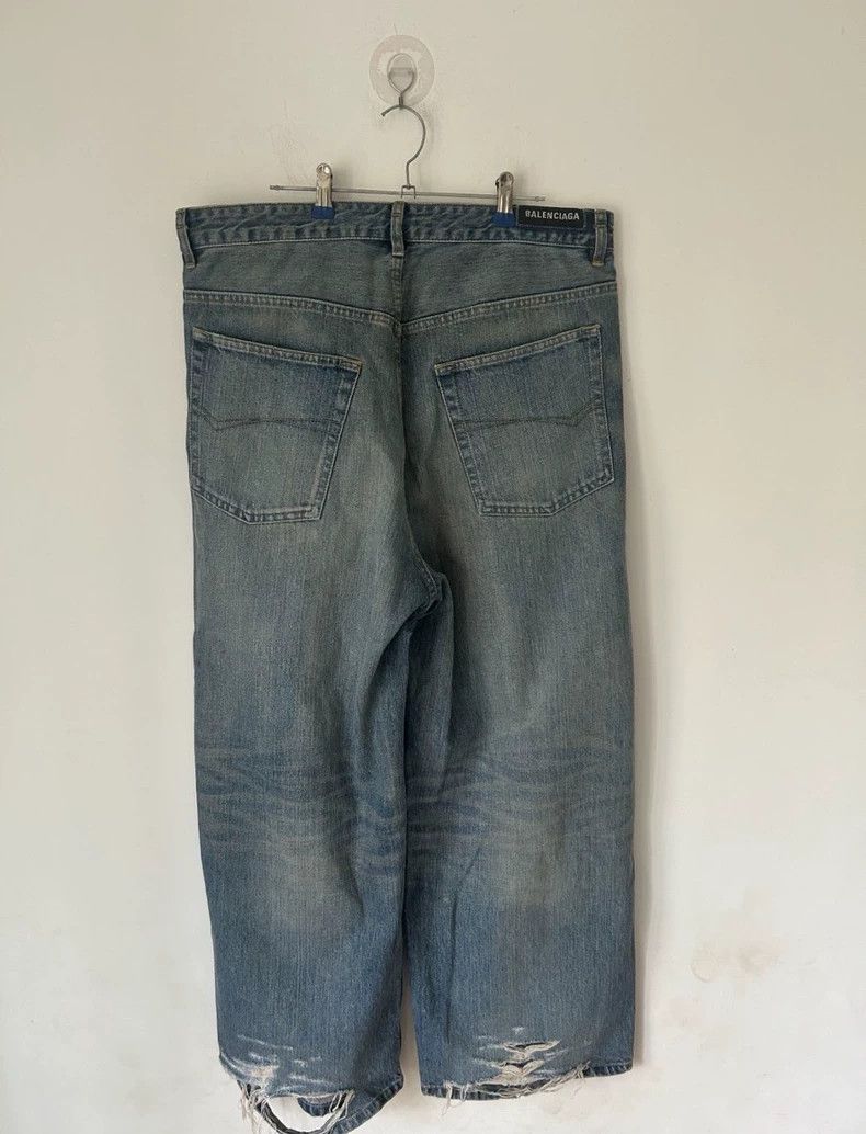Balenciaga Balenciaga size XXS Baggy jeans with drawstring and wide l Size US 27 - 2 Thumbnail
