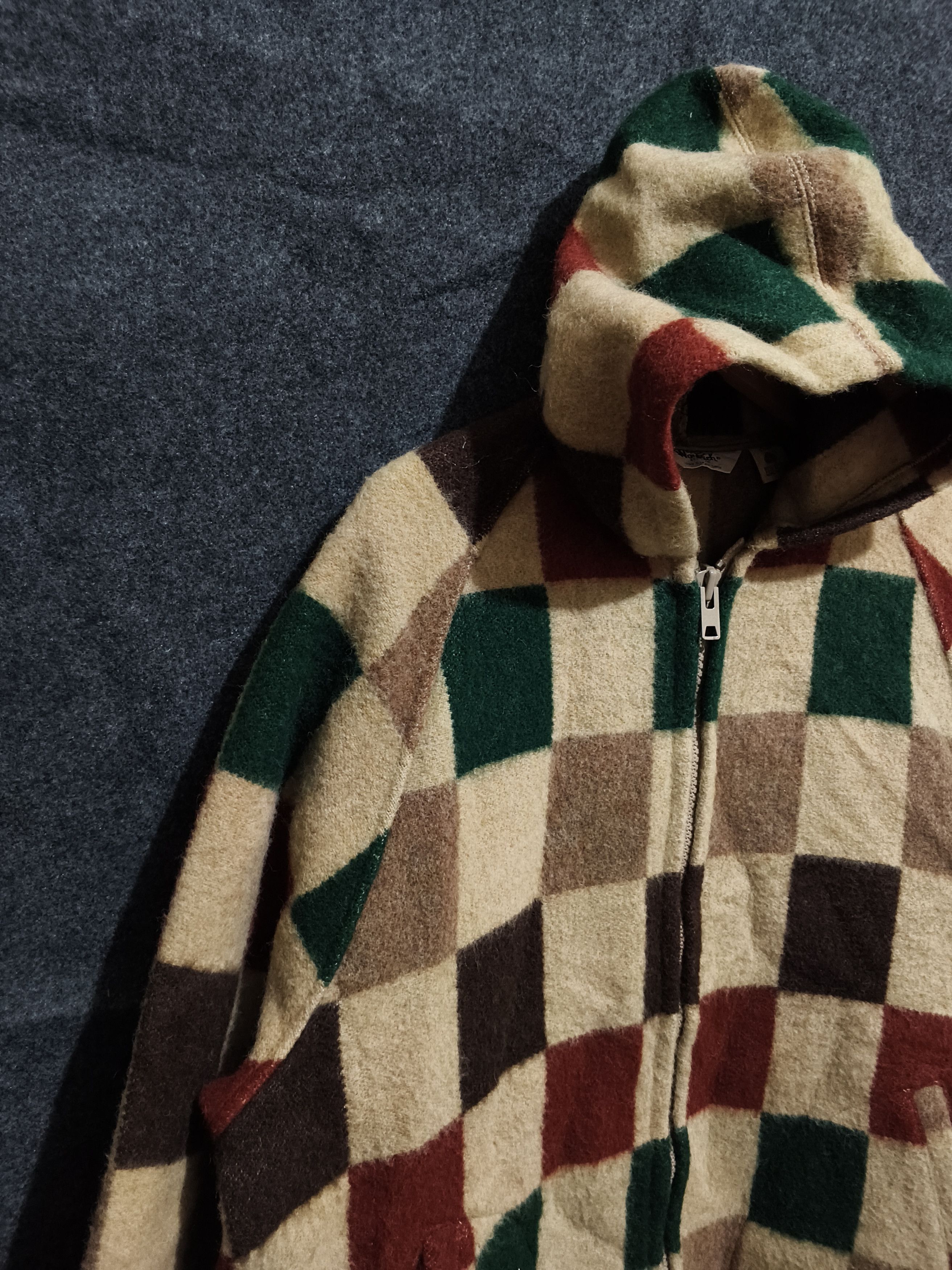 Woolrich Woolen Mills Vintage Woolrich 70s Hooded Wool Plaid Jacket Size US XL / EU 56 / 4 - 4 Thumbnail