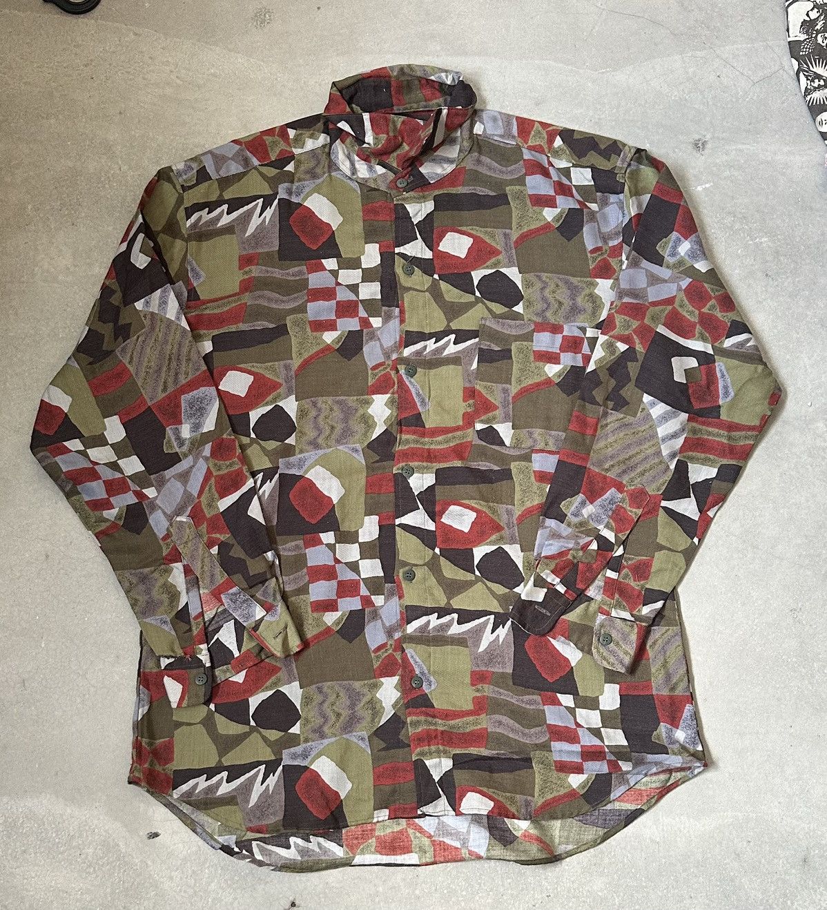 Vintage VINTAGE RAYON ART PRINT SHIRT Size US M / EU 48-50 / 2 - 1 Thumbnail