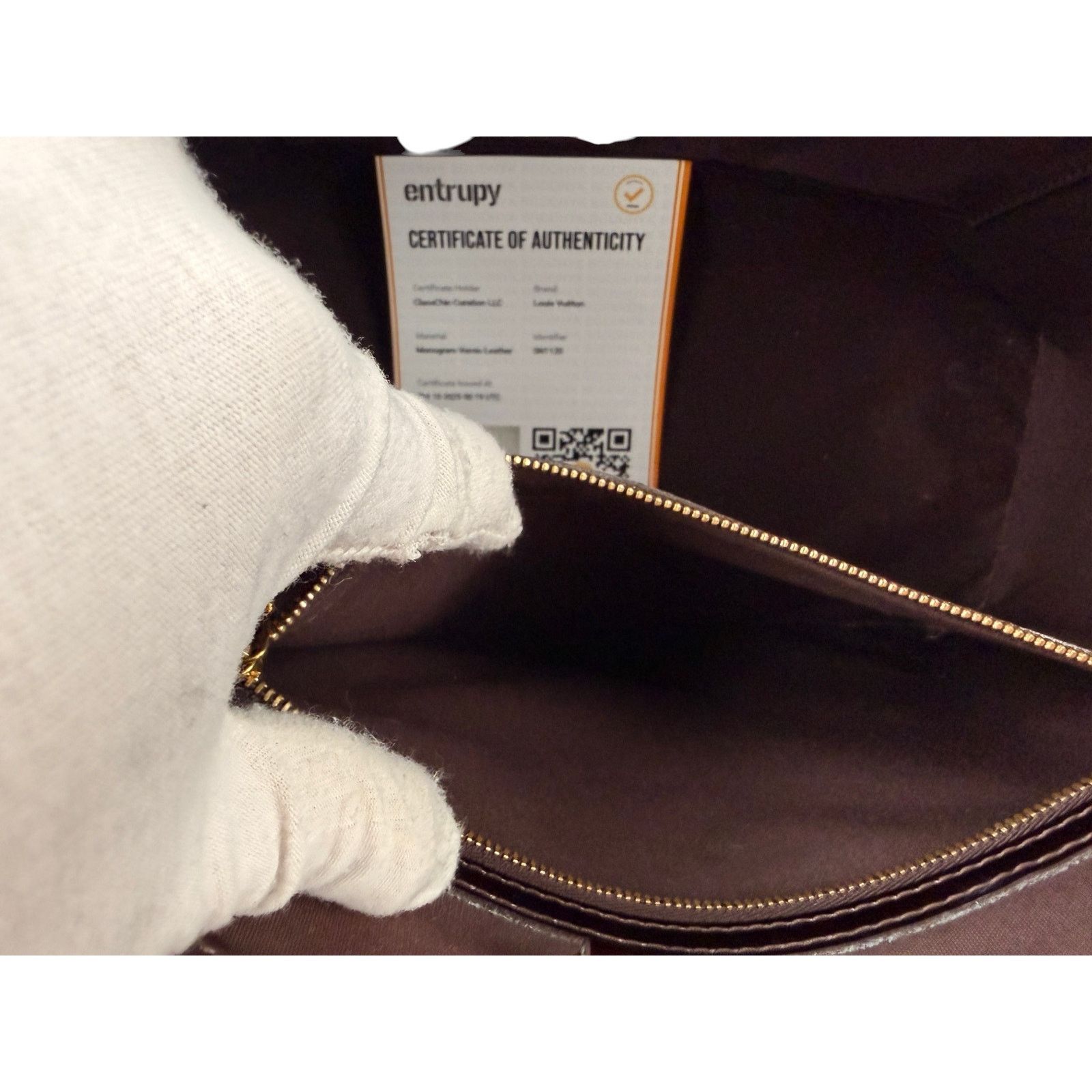 Louis Vuitton Louis Vuitton Amarante Monogram Vernis Wilshire MM Bag Size ONE SIZE - 3 Thumbnail