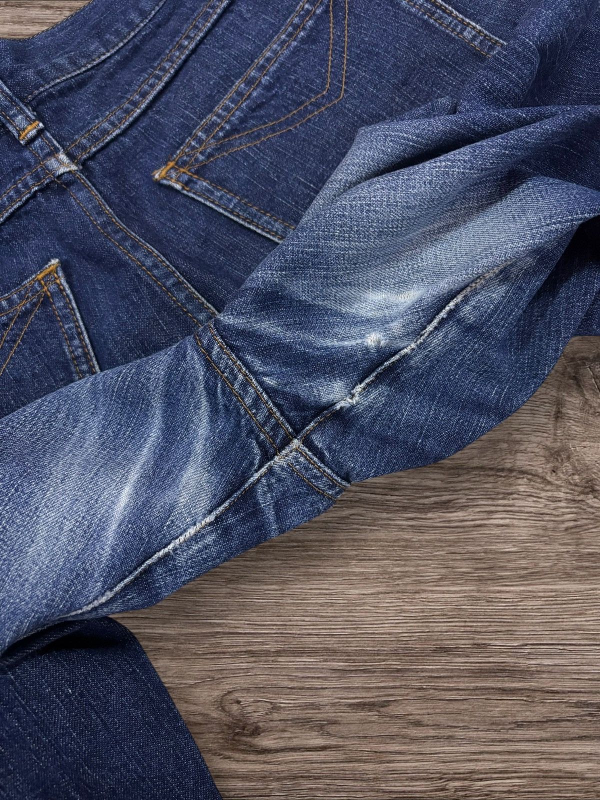 Japanese Brand MK Michel Klein Grunge Flare Jeans Size US 28 / EU 44 - 7 Thumbnail