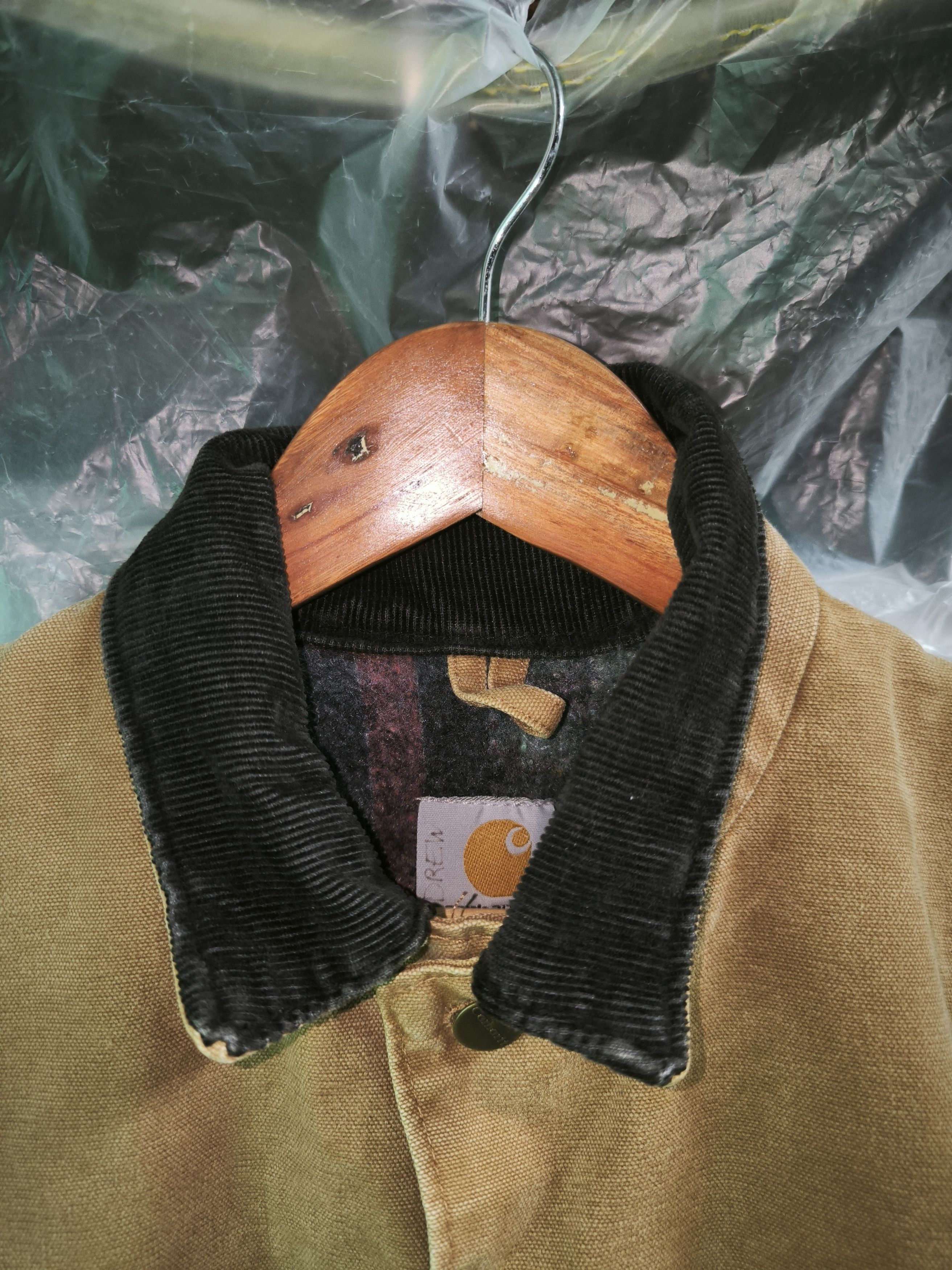 Carhartt 90s Distressed Cropped Barn Blanket Chore Jacket Size US S / EU 44-46 / 1 - 13 Thumbnail