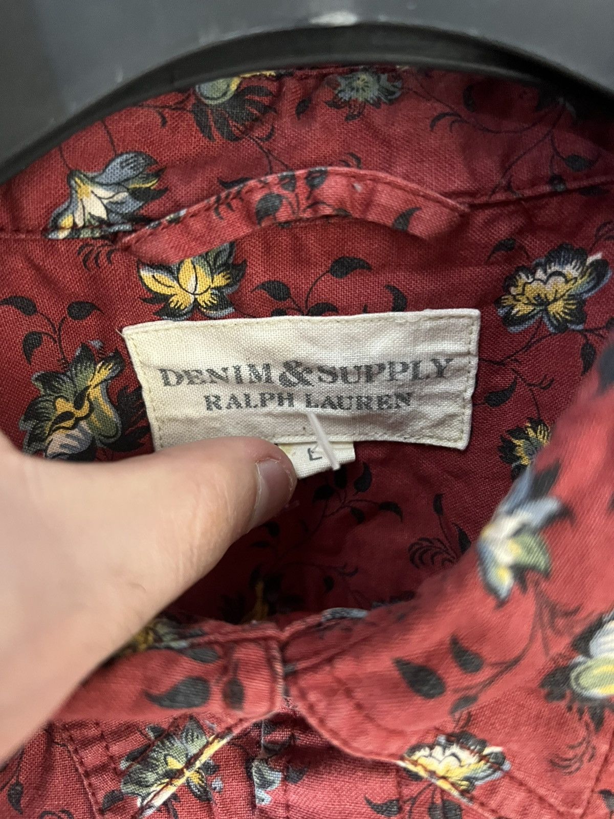 Denim & Supply Ralph Lauren × Vintage VERY RARE POLO RALPH LAUREN FLOWERS DESIGNER SHIRT Y2K 90s Size US L / EU 52-54 / 3 - 3 Thumbnail