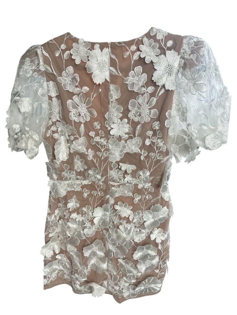 ELLIATT Elliat Zayla Floral Appliqué Cocktail Minidress XL 18 PTP Size XL / US 12-14 / IT 48-50 - 4 Thumbnail