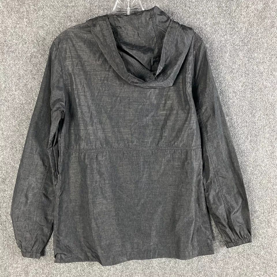 Zine Zine Windbreaker Jacket Men's XS 1/2 Zip Hooded Gray Nylon Size US XS / EU 42 / 0 - 8 Thumbnail