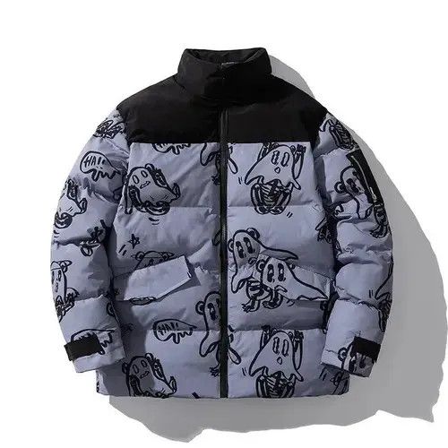 Lone Cypress By Pebble Beach Puffer Jacket with Ghost Print Size US M / EU 48-50 / 2 - 4 Thumbnail