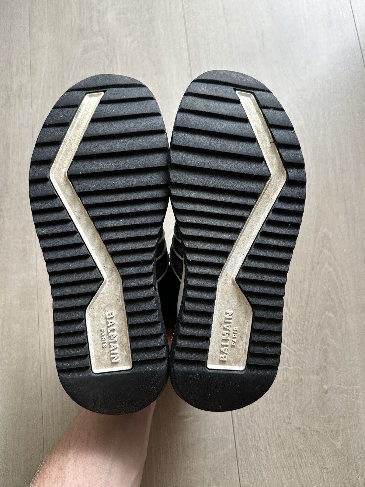 Balmain Balmain B-Trail Sneakers Black Gray Mens Shoes size 40 Size US 7.5 / EU 40-41 - 18 Thumbnail